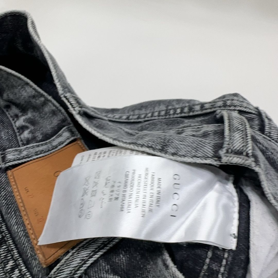 Gucci Gucci Tiger & Flower Embroidered Washed Jeans 32 Size US 32 / EU 48 - 4 Thumbnail