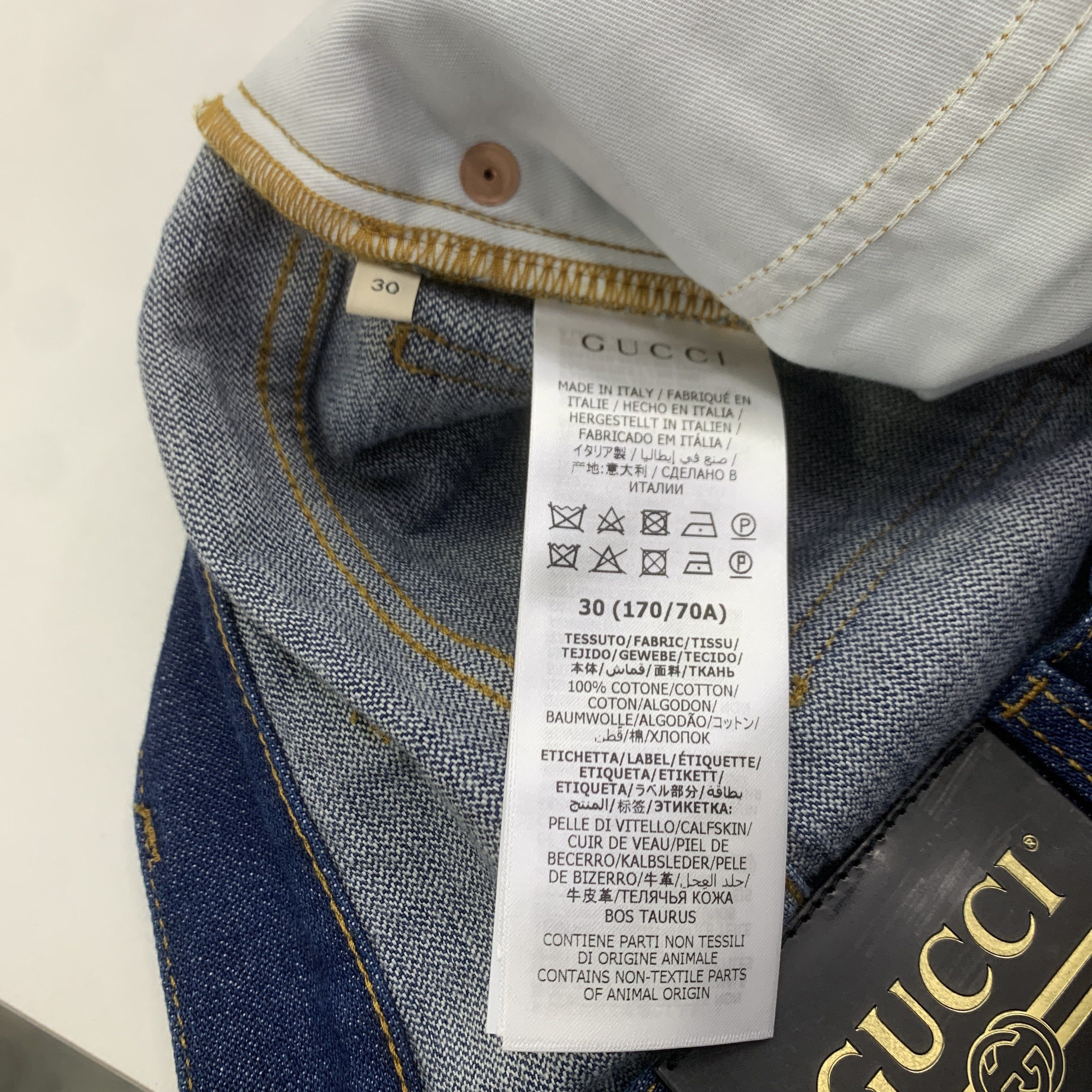 Gucci Gucci Eco-Washed Straight Leg Jeans Size 30 Size US 30 / EU 46 - 3 Thumbnail