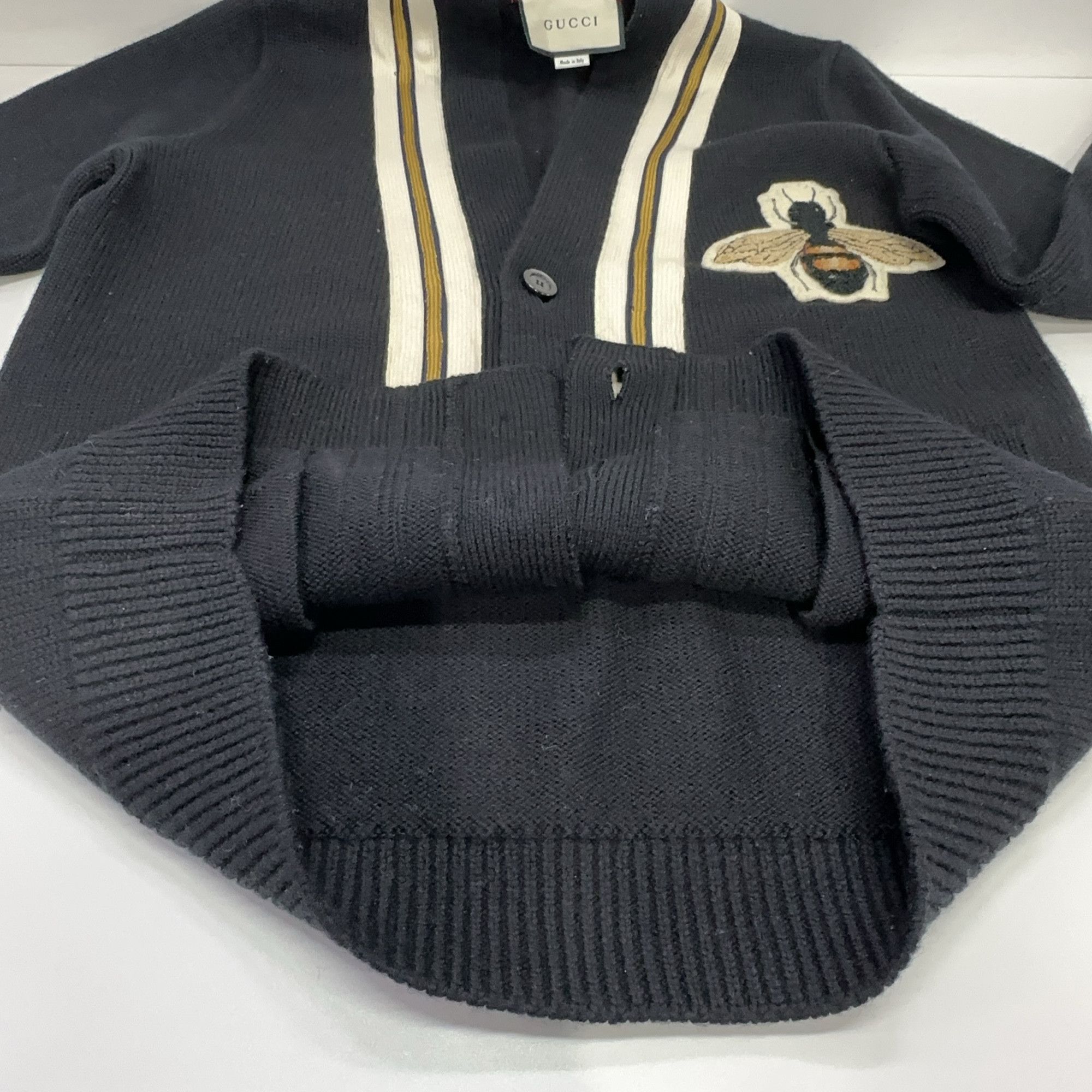 Gucci Gucci Bee Patch Wool Cardigan Size S Size US S / EU 44-46 / 1 - 8 Thumbnail