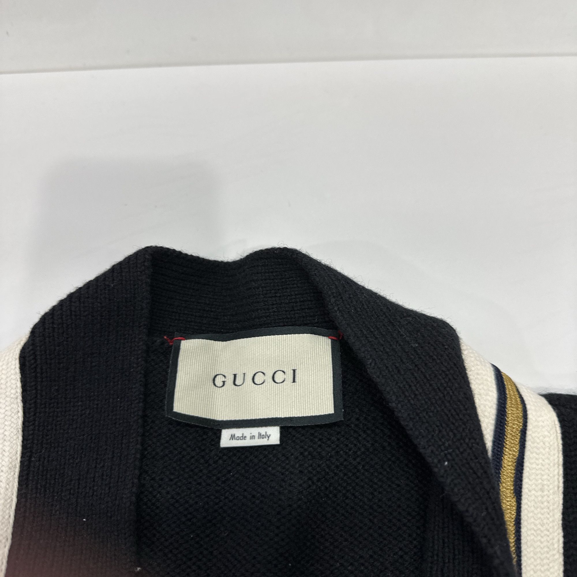 Gucci Gucci Bee Patch Wool Cardigan Size S Size US S / EU 44-46 / 1 - 3 Thumbnail