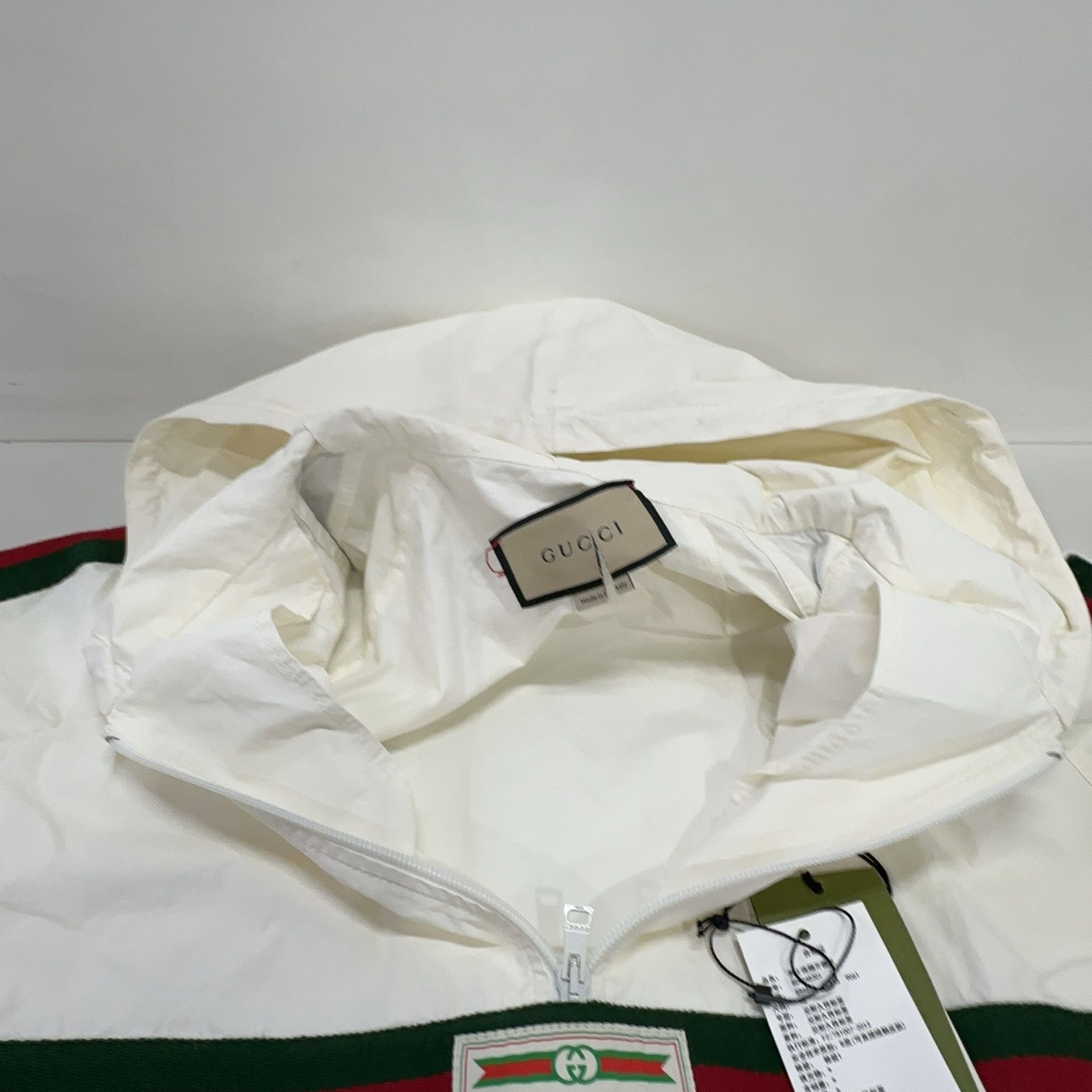 Gucci Gucci Logo Stripe Half-Zip Hooded Windbreaker Size 46 Size US S / EU 44-46 / 1 - 8 Thumbnail