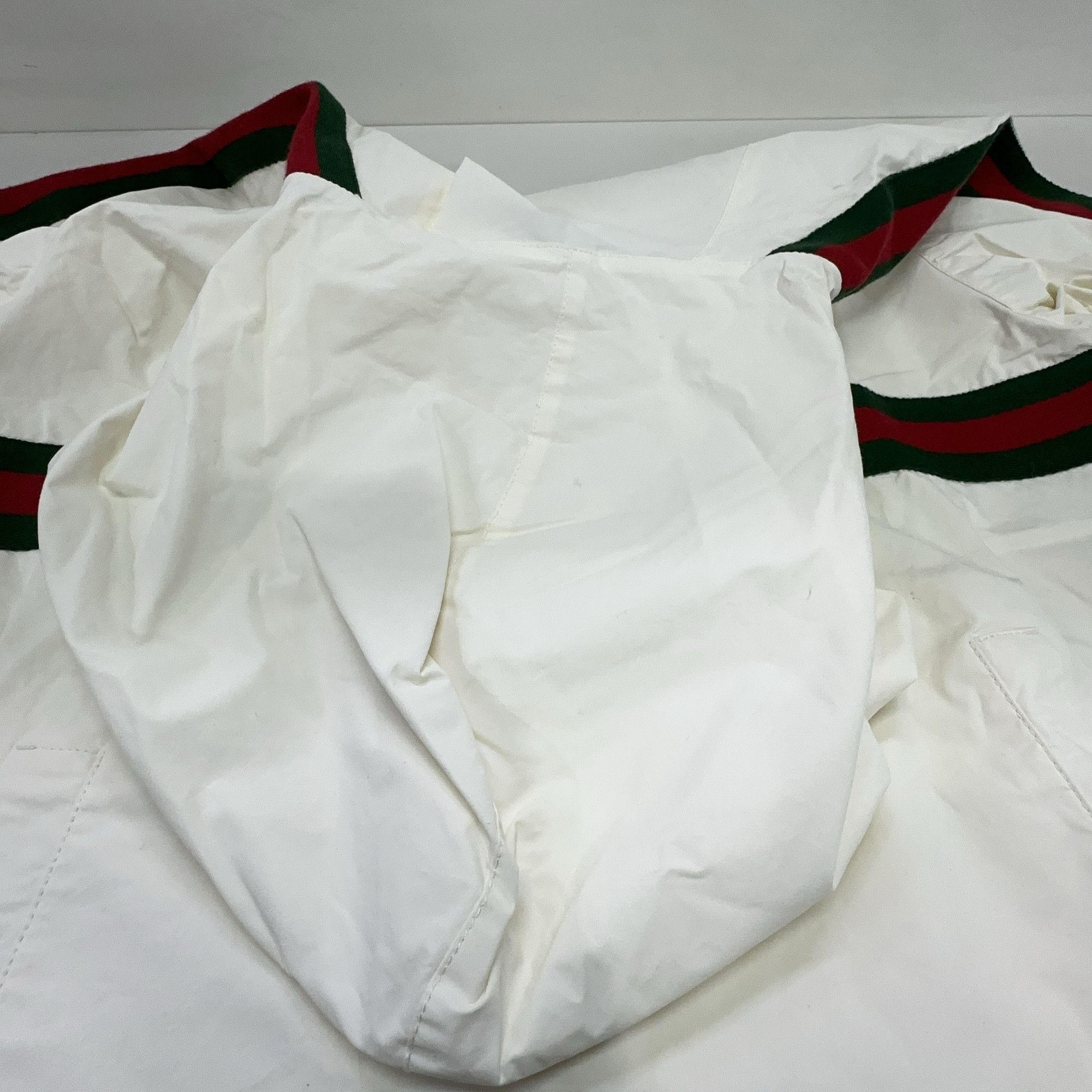 Gucci Gucci Logo Stripe Half-Zip Hooded Windbreaker Size 46 Size US S / EU 44-46 / 1 - 6 Thumbnail