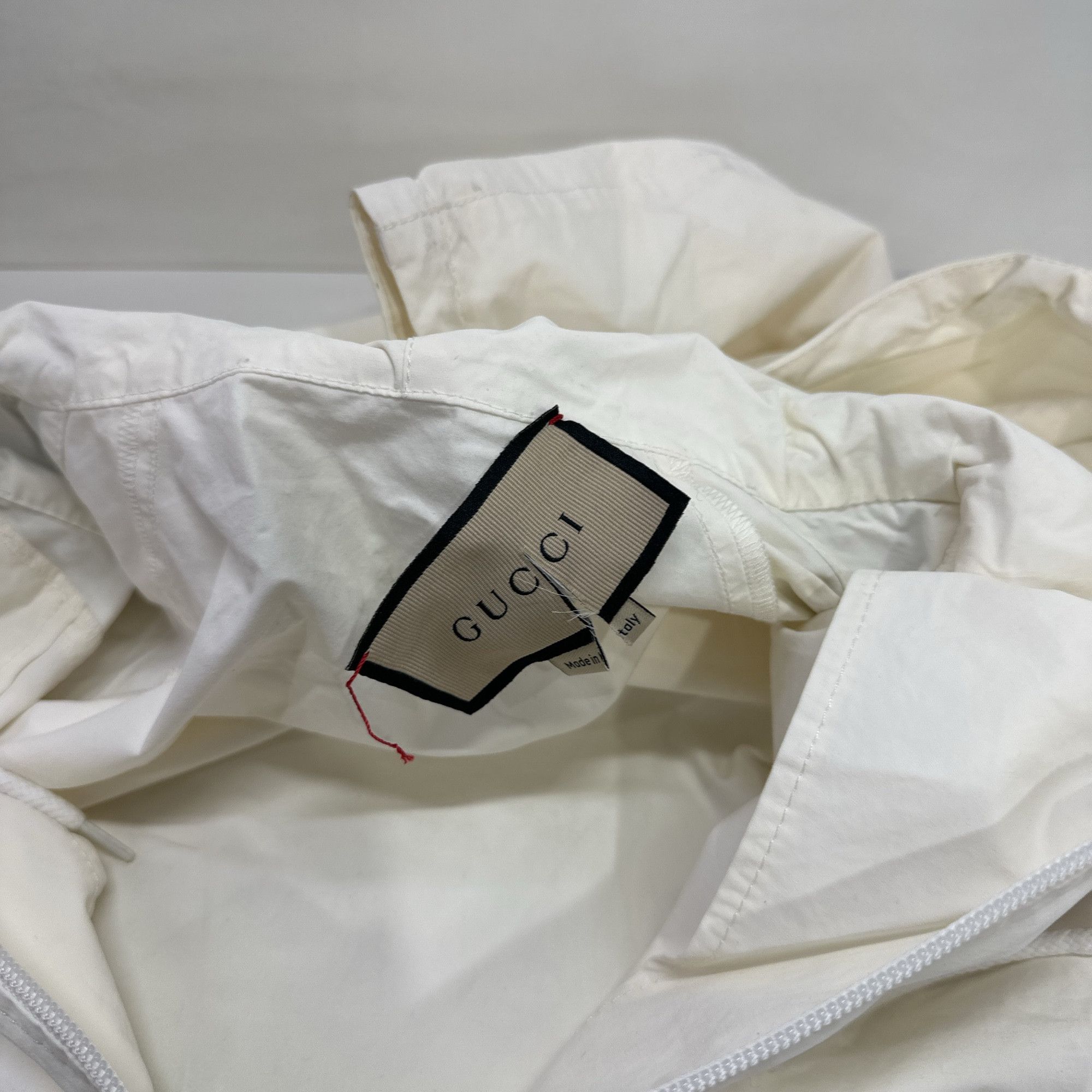 Gucci Gucci Logo Stripe Half-Zip Hooded Windbreaker Size 46 Size US S / EU 44-46 / 1 - 4 Thumbnail