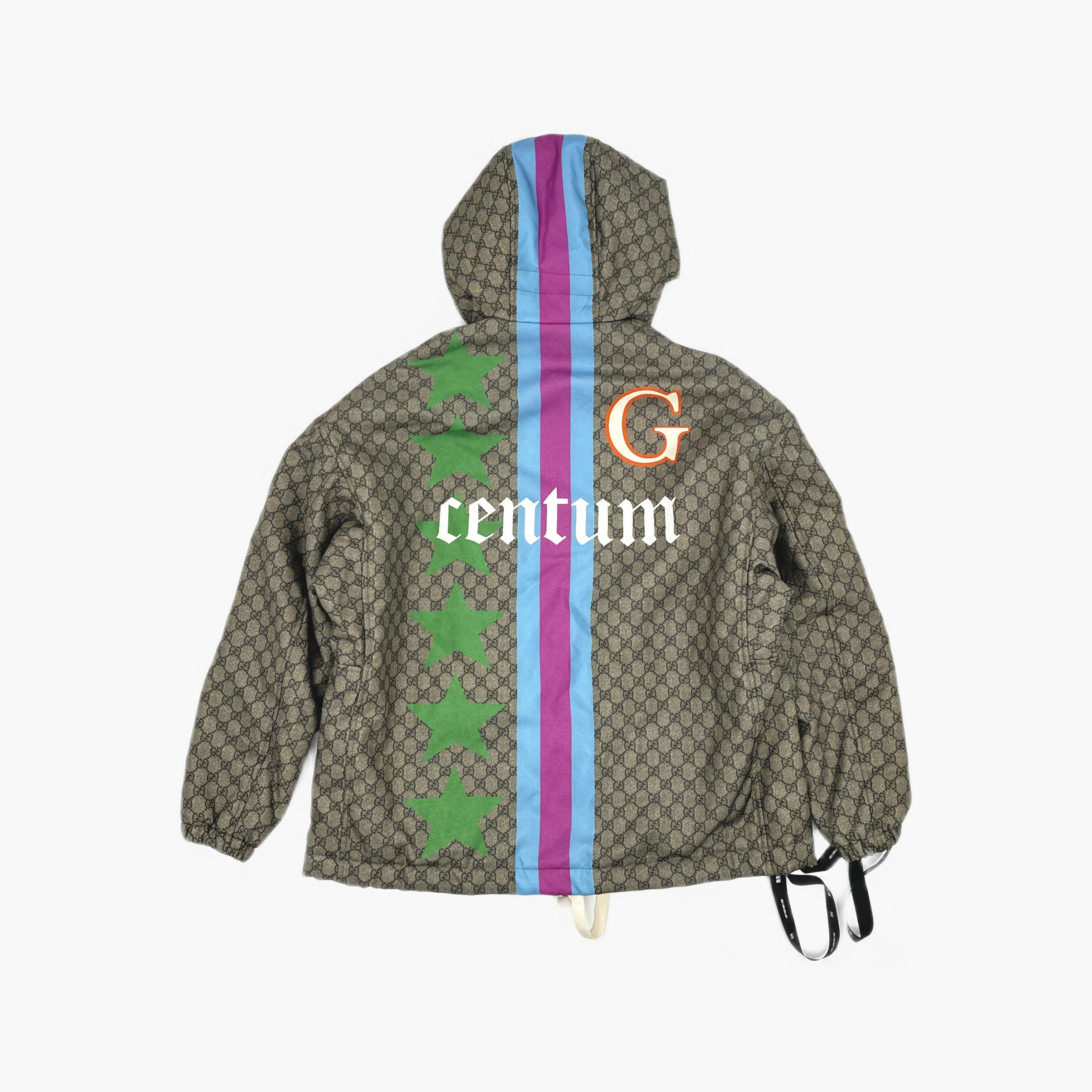 Gucci Gucci GG Supreme Striped Hooded Jacket 46 Size US S / EU 44-46 / 1 - 2 Thumbnail