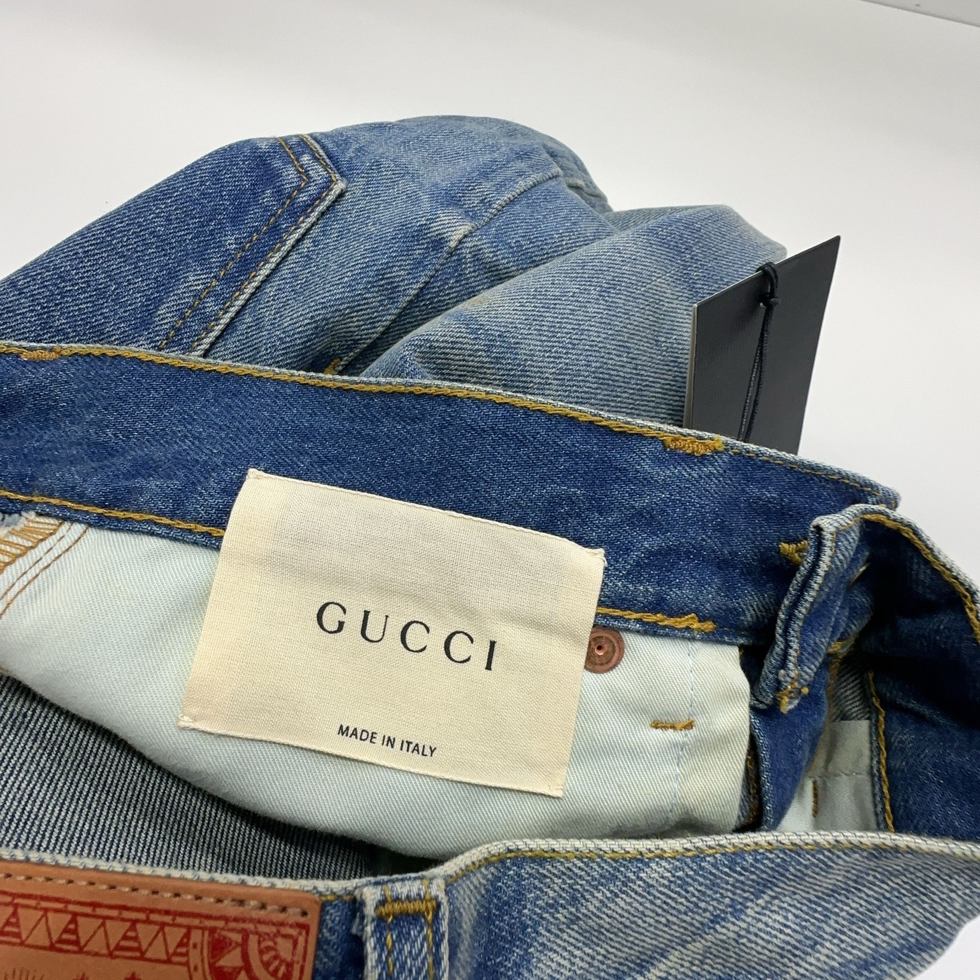 Gucci Gucci Cat Head Patch Denim Jeans 26 Size US 26 / EU 42 - 3 Thumbnail