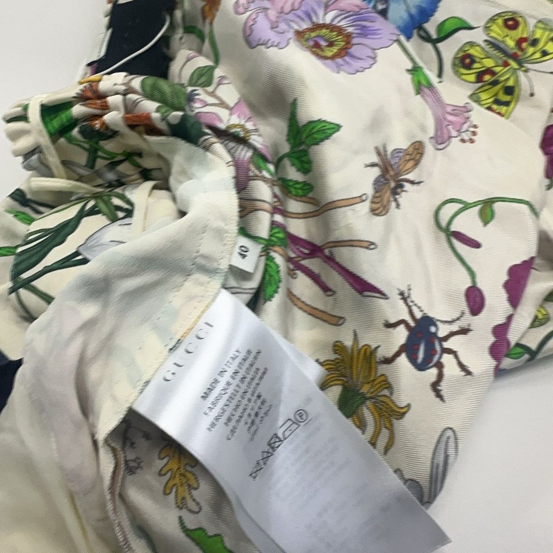 Gucci Gucci Floral Print Silk Pajama Pants 40 Size 27" / US 4 / IT 40 - 5 Thumbnail