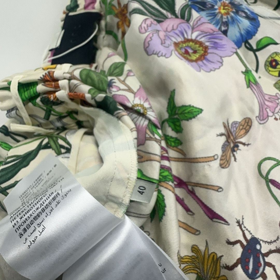 Gucci Gucci Floral Print Silk Pajama Pants 40 Size 27" / US 4 / IT 40 - 4 Thumbnail