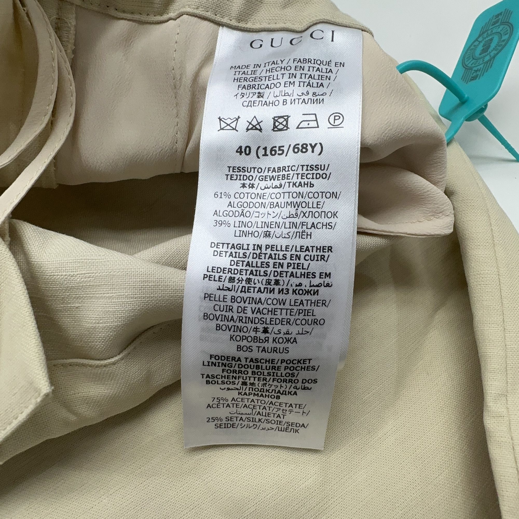 Gucci Gucci Cotton Linen Drawstring Joggers Size 40 Size 27" / US 4 / IT 40 - 3 Thumbnail