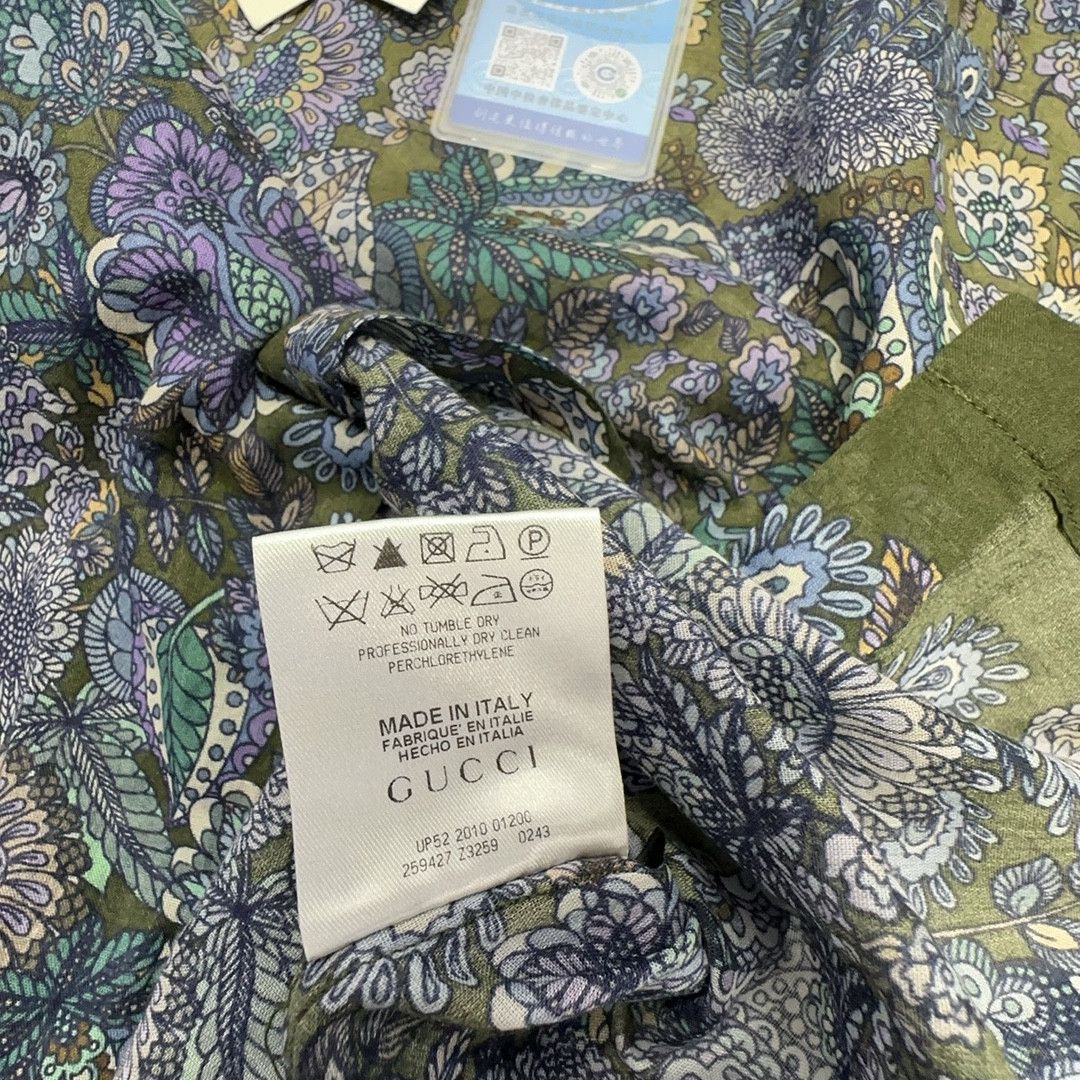 Gucci Gucci Floral Paisley Button Up Shirt 38 Size US S / EU 44-46 / 1 - 3 Thumbnail
