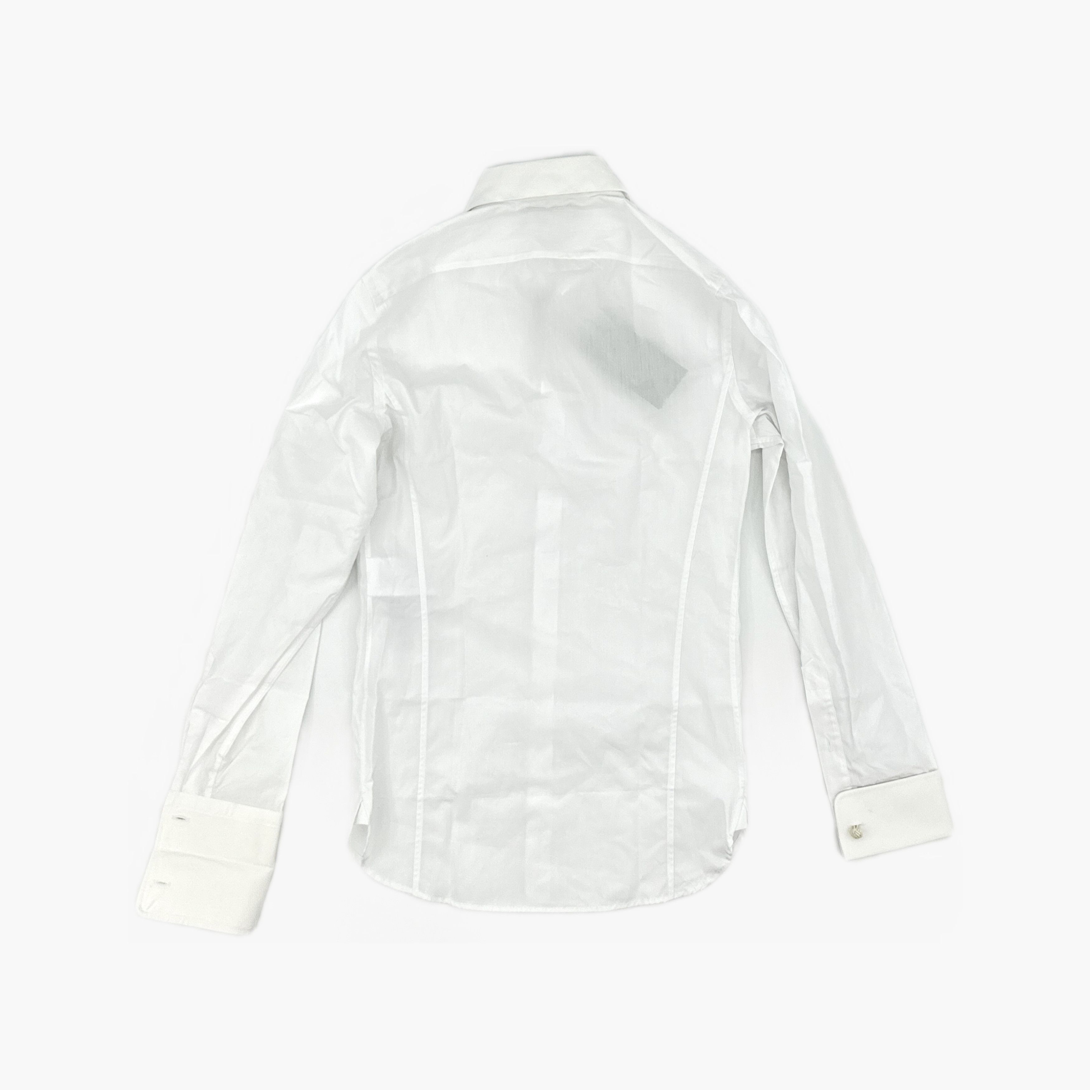 Gucci Gucci Solid Long Sleeve Shirt Size 14.5 Size US S / EU 44-46 / 1 - 2 Thumbnail