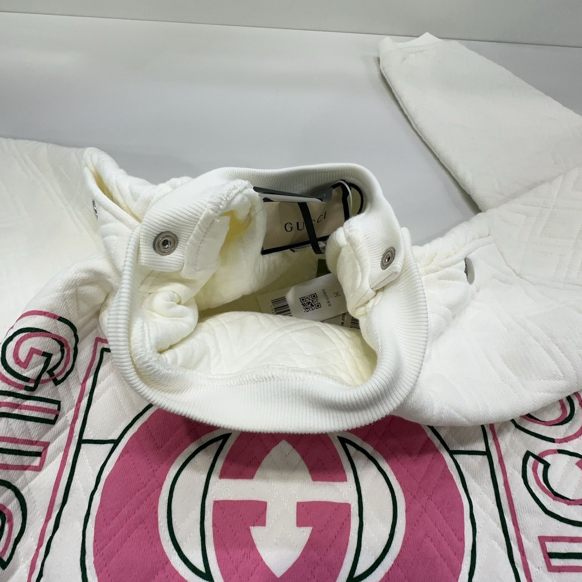 Gucci Gucci Interlocking G Logo Quilted Sweatshirt Size M Size M / US 6-8 / IT 42-44 - 6 Thumbnail