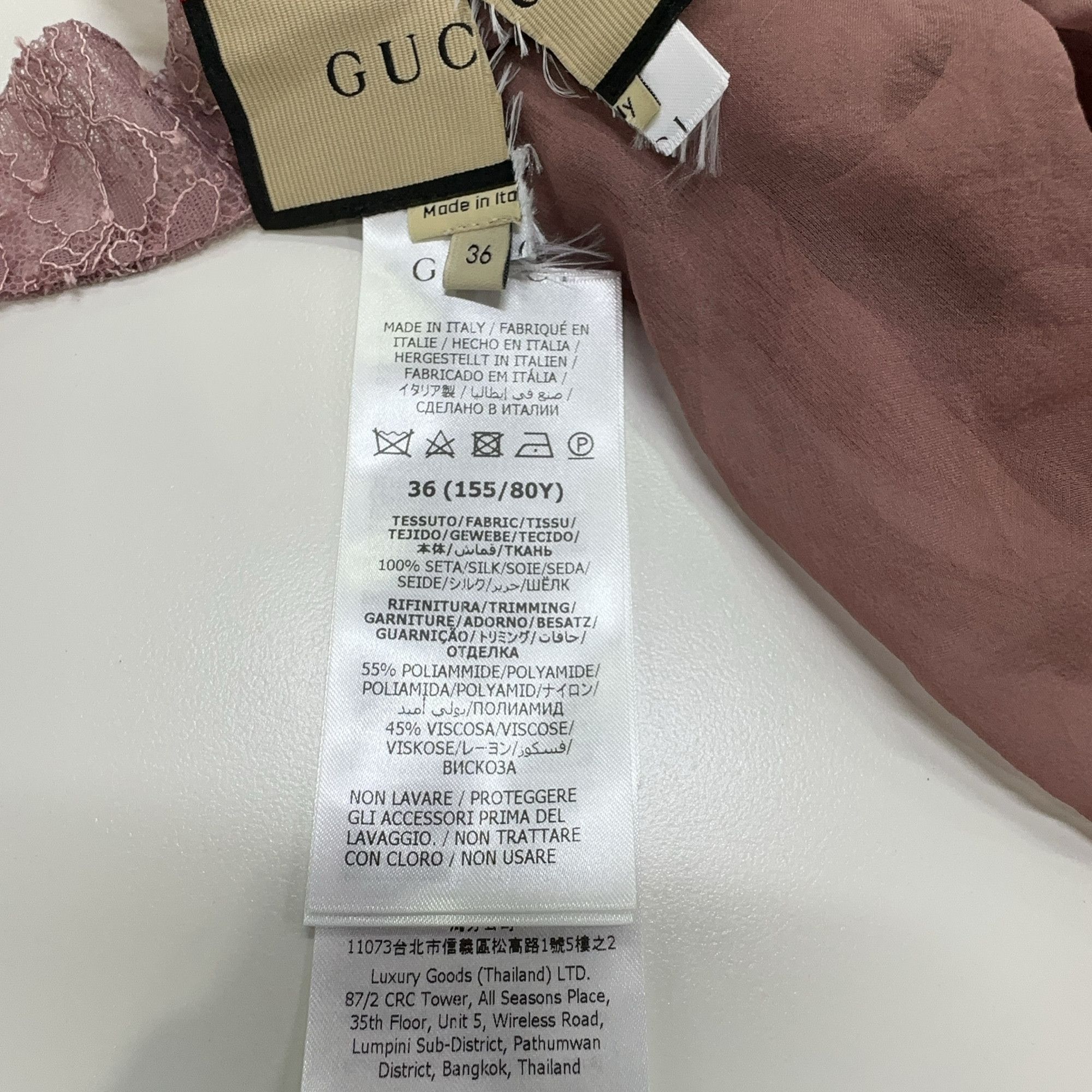 Gucci Gucci Silk Lace Panelled Sheer Blouse it_36 Size XS / US 0-2 / IT 36-38 - 4 Thumbnail