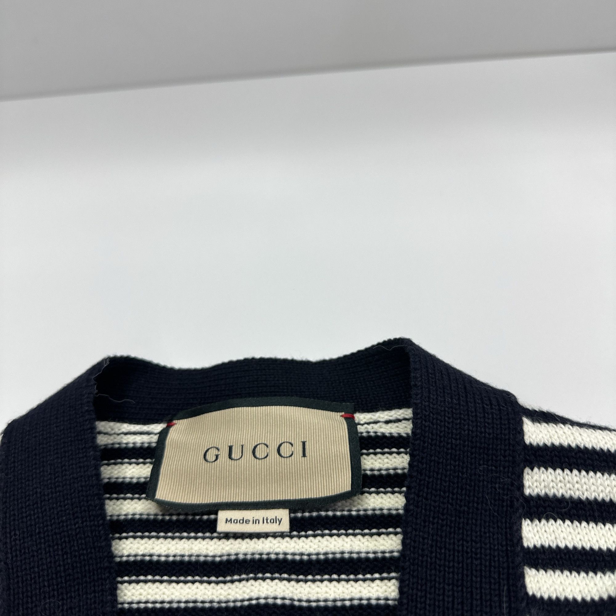 Gucci Gucci GG Monogram Striped Knit Cardigan XS Size US XS / EU 42 / 0 - 3 Thumbnail
