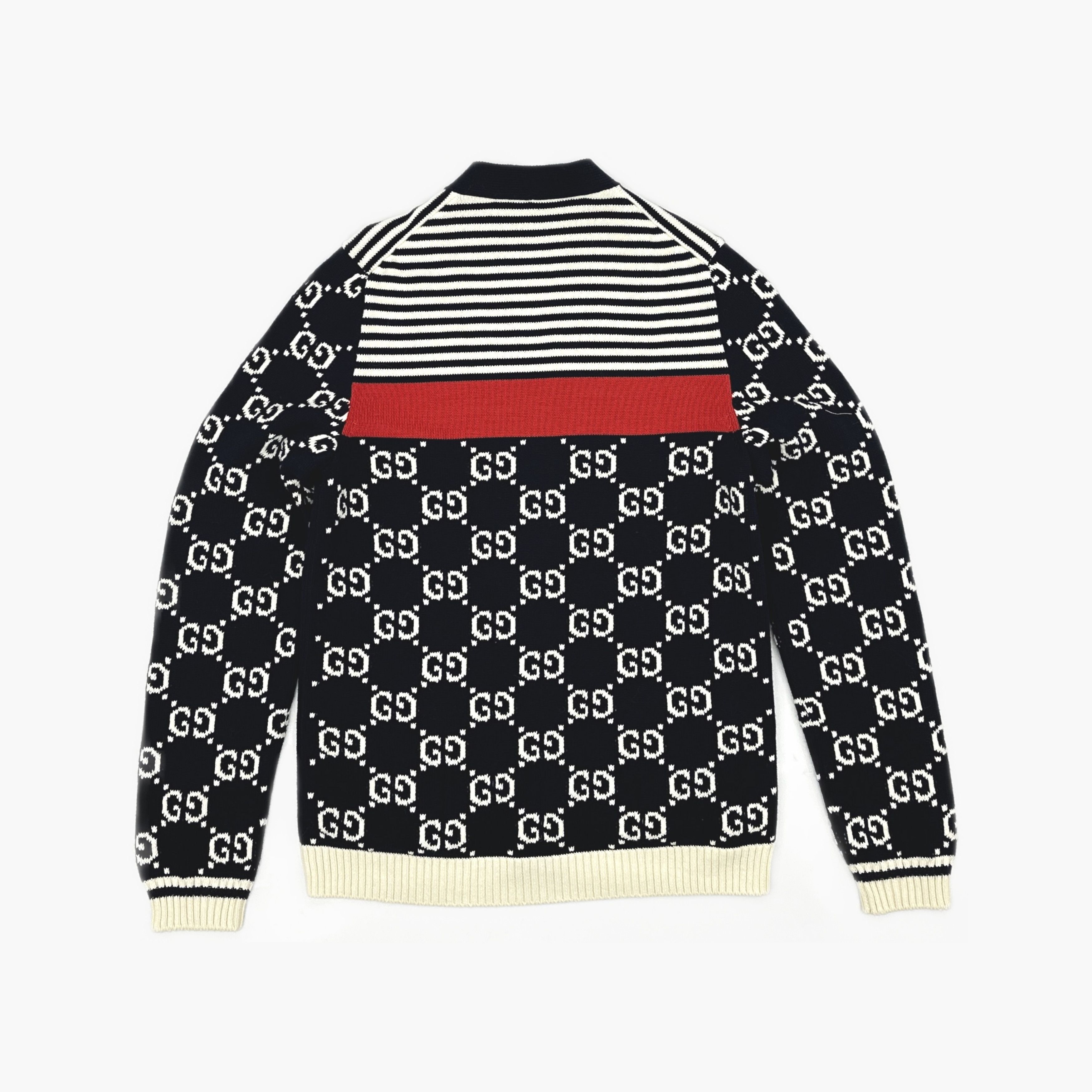 Gucci Gucci GG Monogram Striped Knit Cardigan XS Size US XS / EU 42 / 0 - 2 Thumbnail