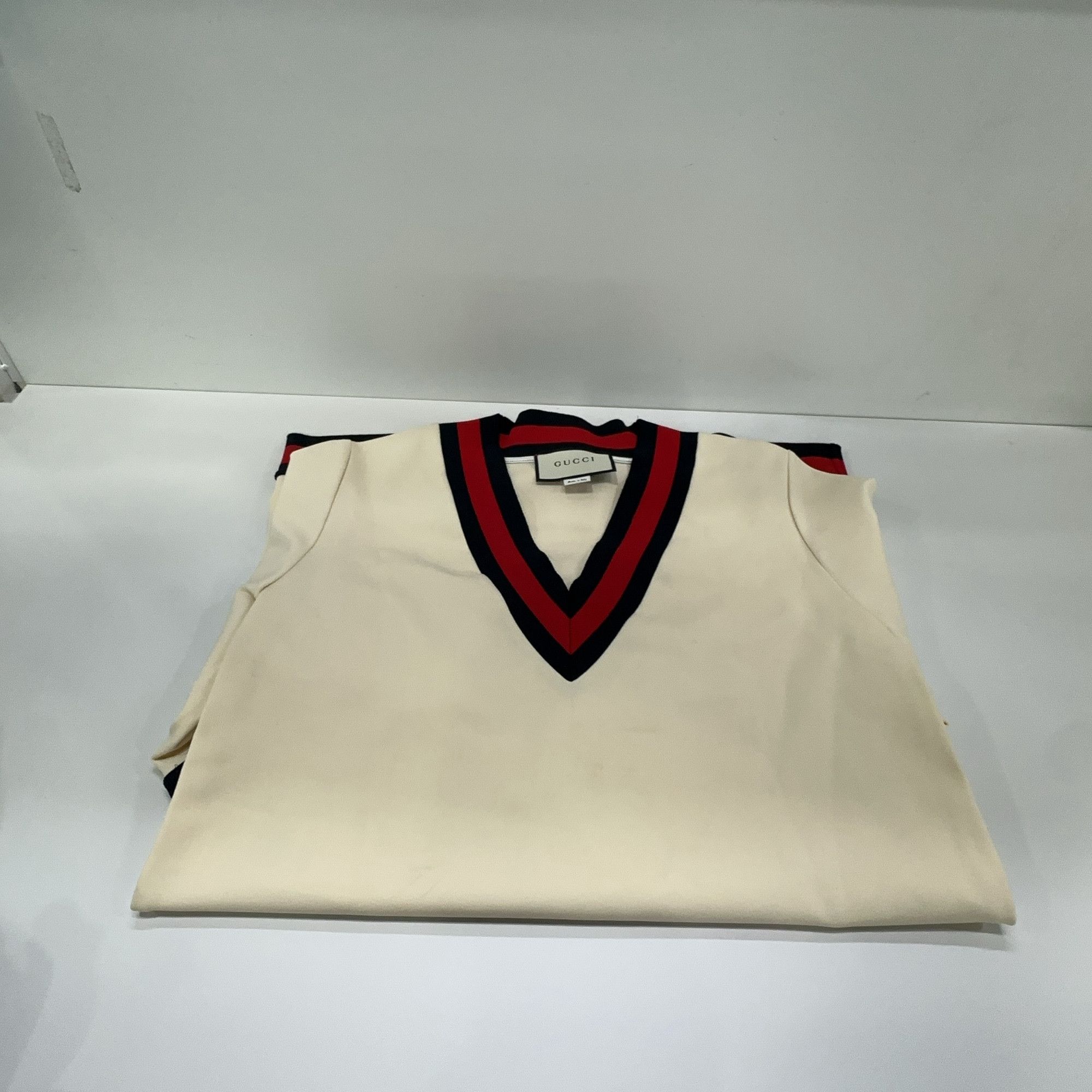Gucci Gucci Web Trim V-Neck Mini Dress L Size L / US 10 / IT 46 - 6 Thumbnail