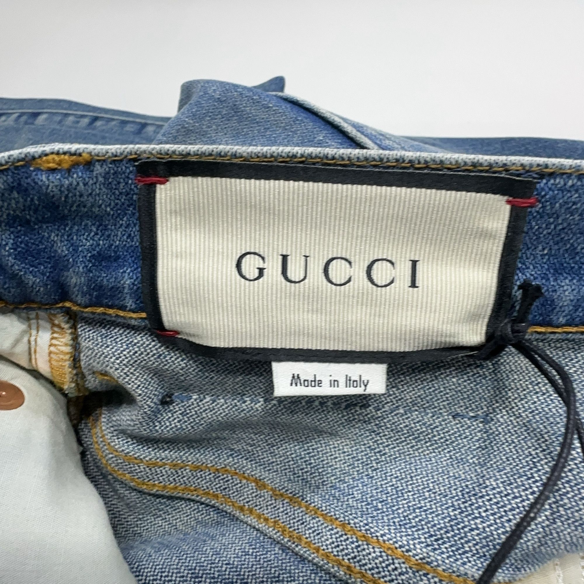 Gucci Gucci Strawberry Guccy Patch Jeans Size 25 Size 25" / US 0 / IT 36 - 4 Thumbnail