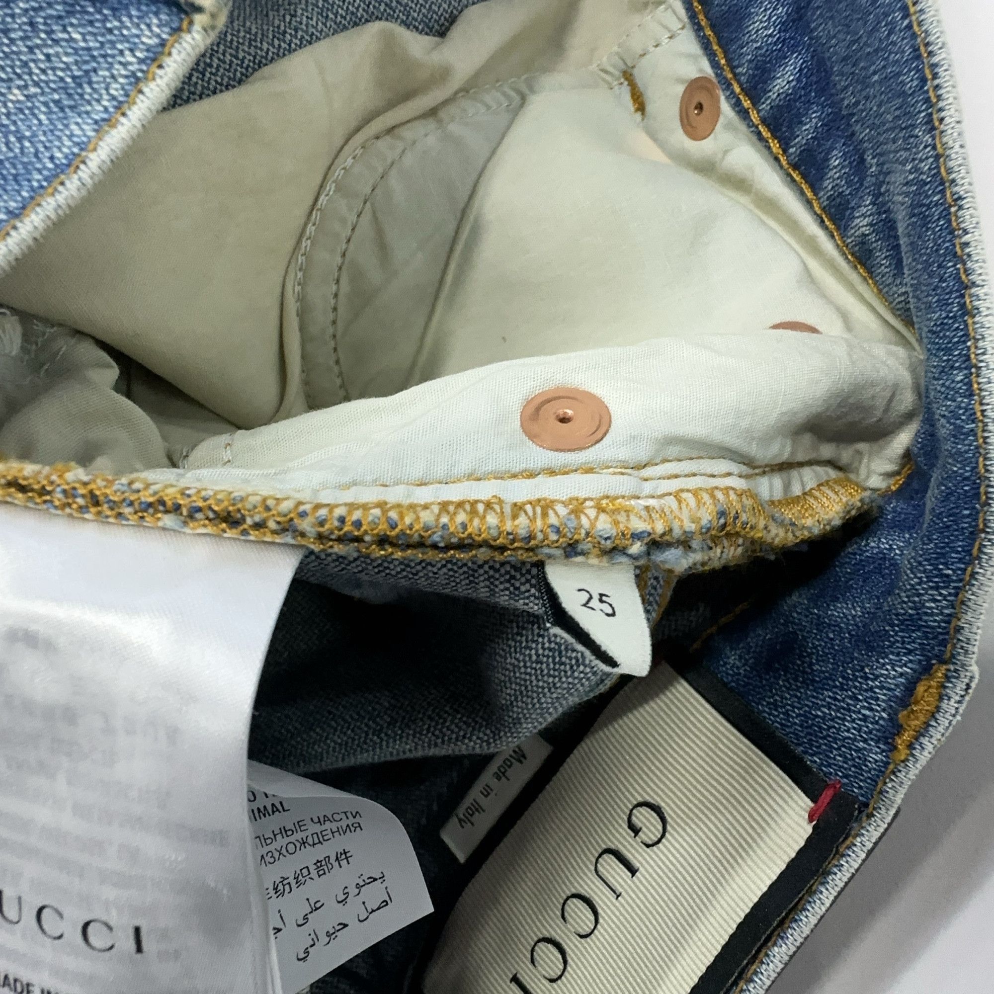 Gucci Gucci Strawberry Guccy Patch Jeans Size 25 Size 25" / US 0 / IT 36 - 5 Thumbnail