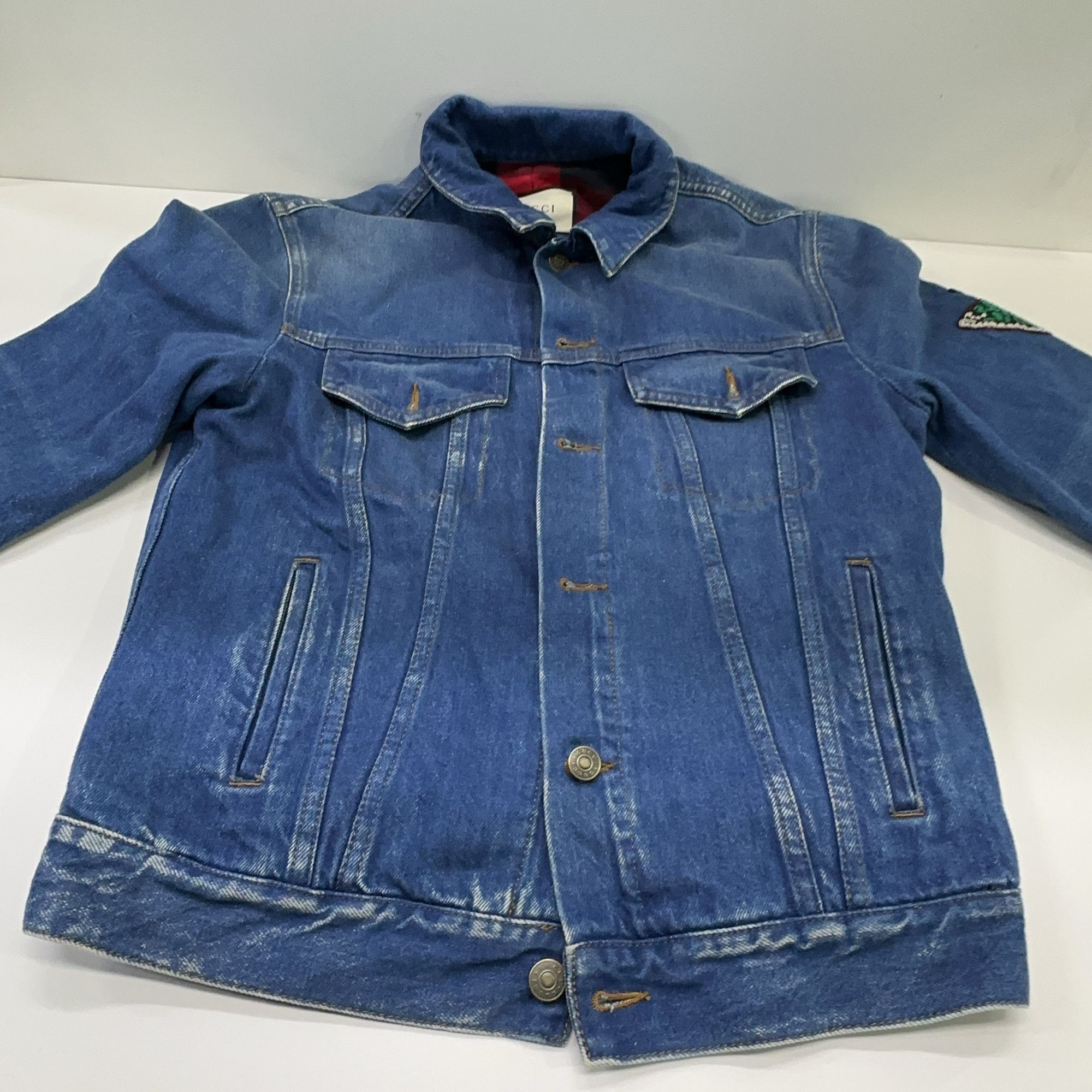 Gucci Gucci Tiger Embroidered Denim Jacket Size 46 Size US S / EU 44-46 / 1 - 9 Thumbnail