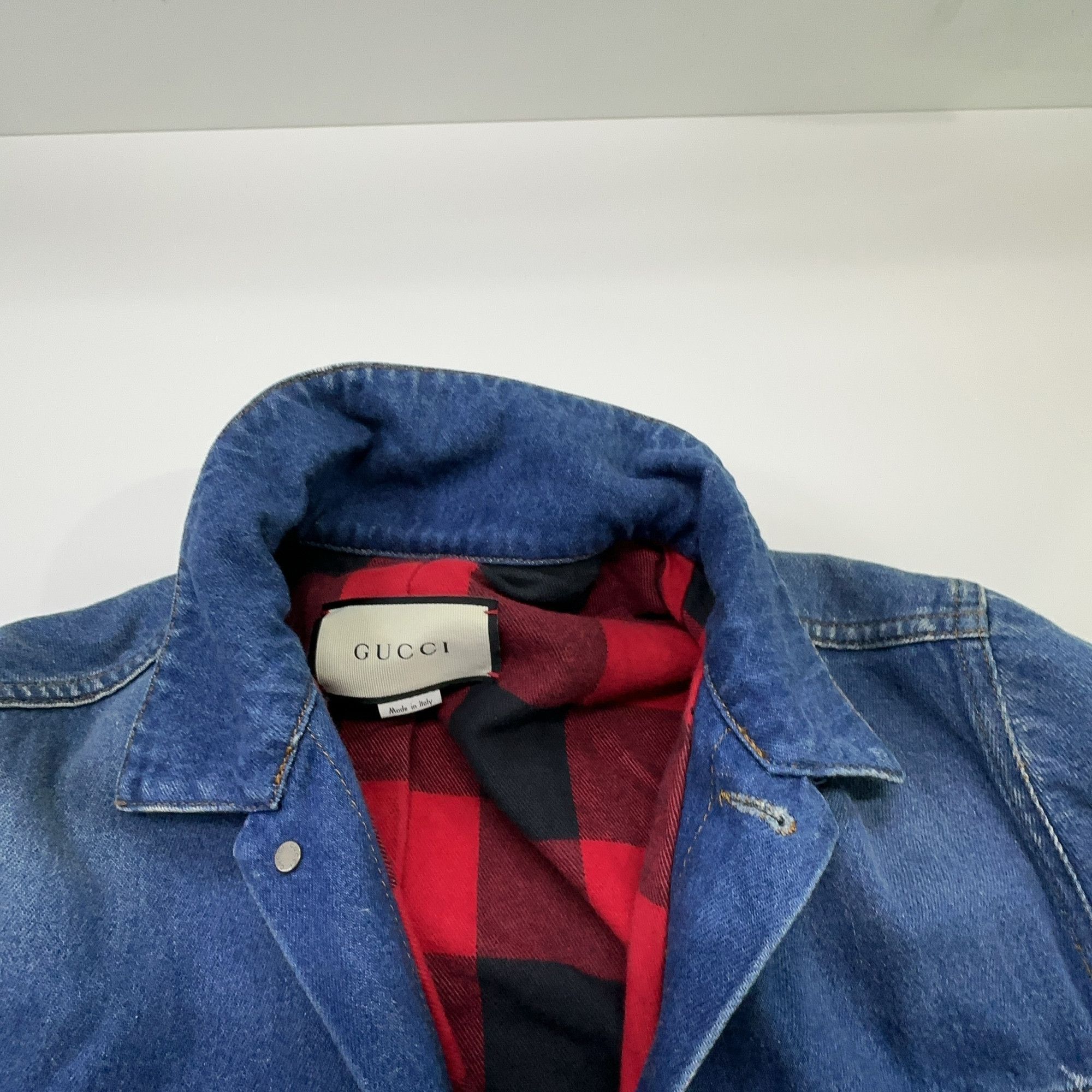 Gucci Gucci Tiger Embroidered Denim Jacket Size 46 Size US S / EU 44-46 / 1 - 8 Thumbnail
