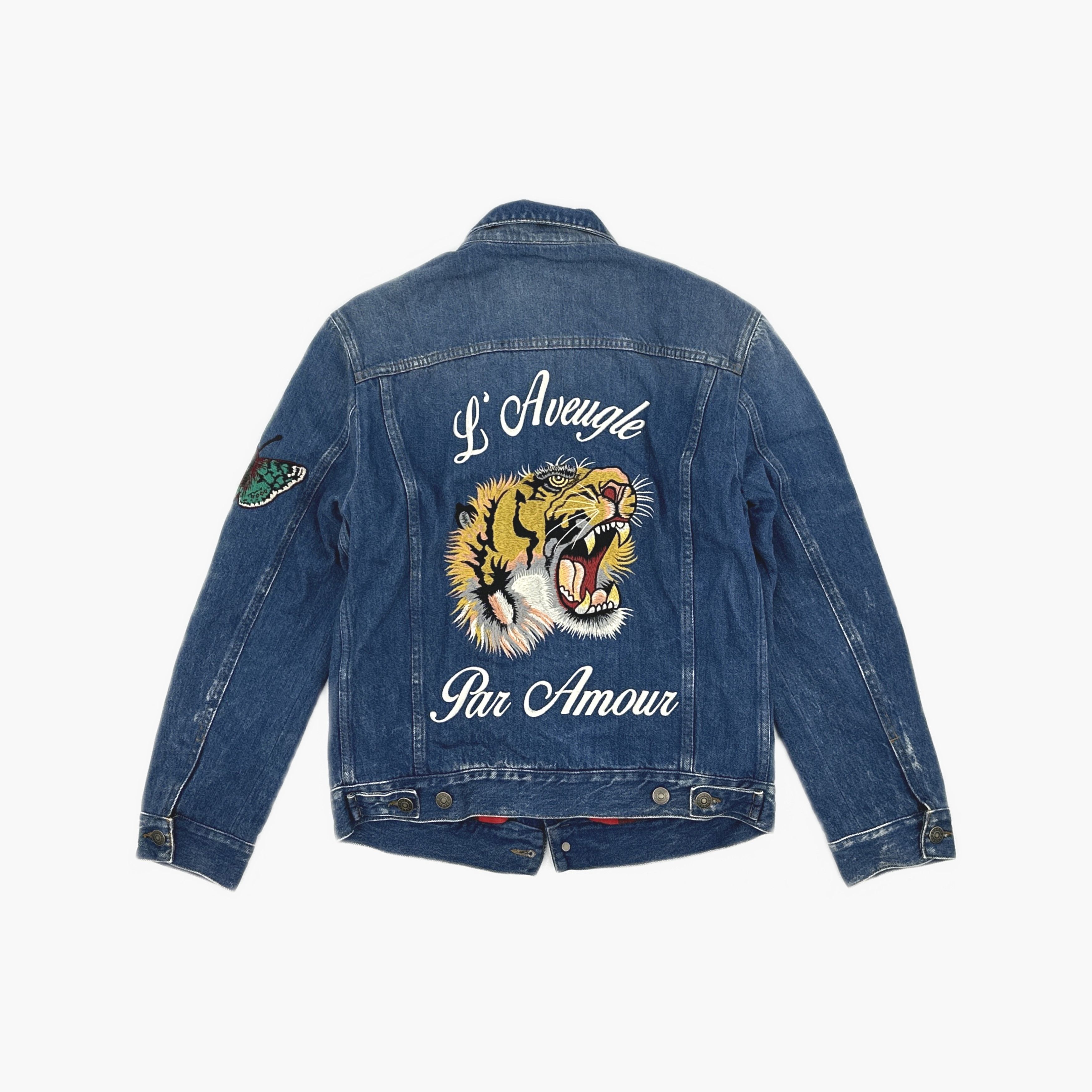 Gucci Gucci Tiger Embroidered Denim Jacket Size 46 Size US S / EU 44-46 / 1 - 2 Thumbnail