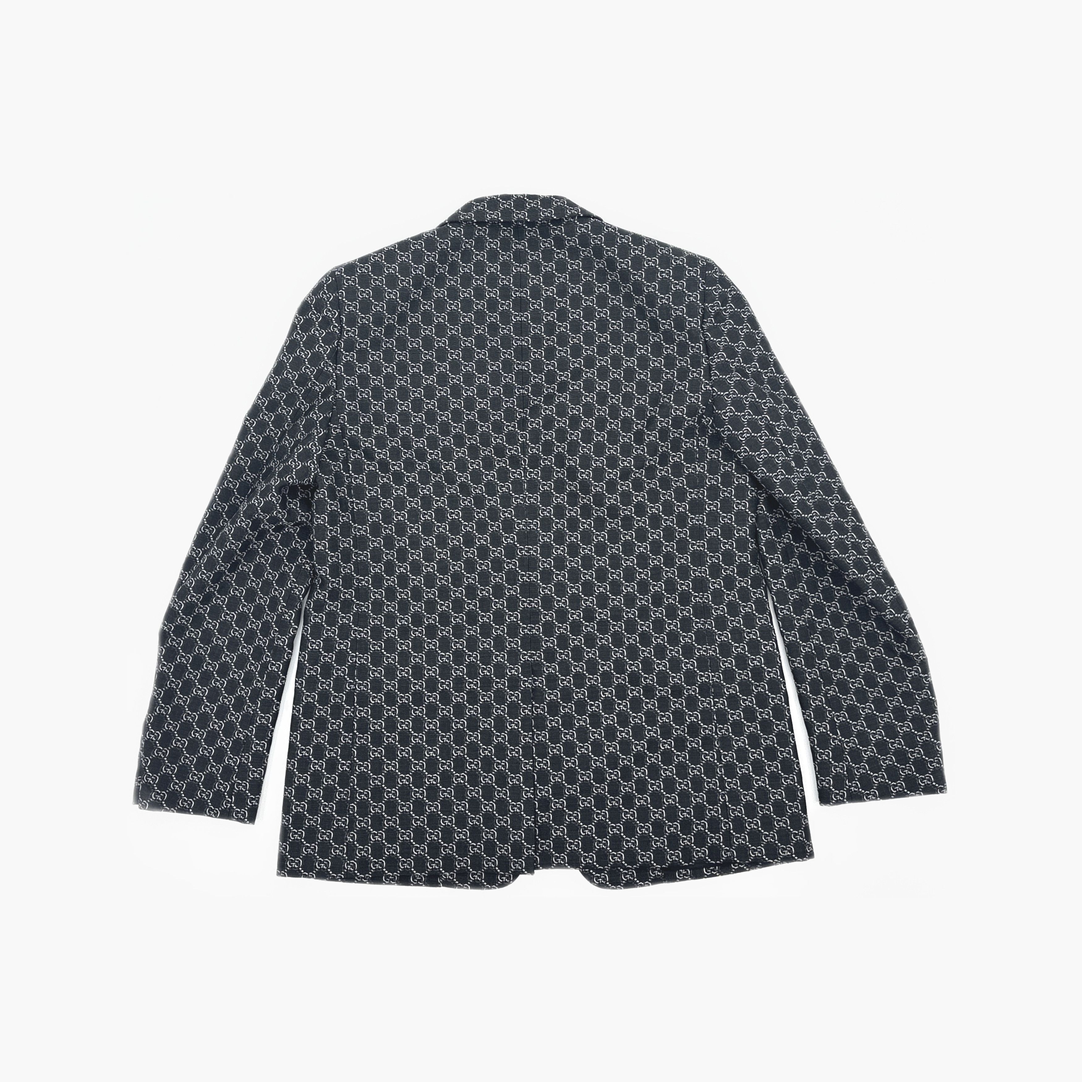 Gucci Gucci GG Monogram Wool Blazer Size 52 Size 42R - 2 Thumbnail