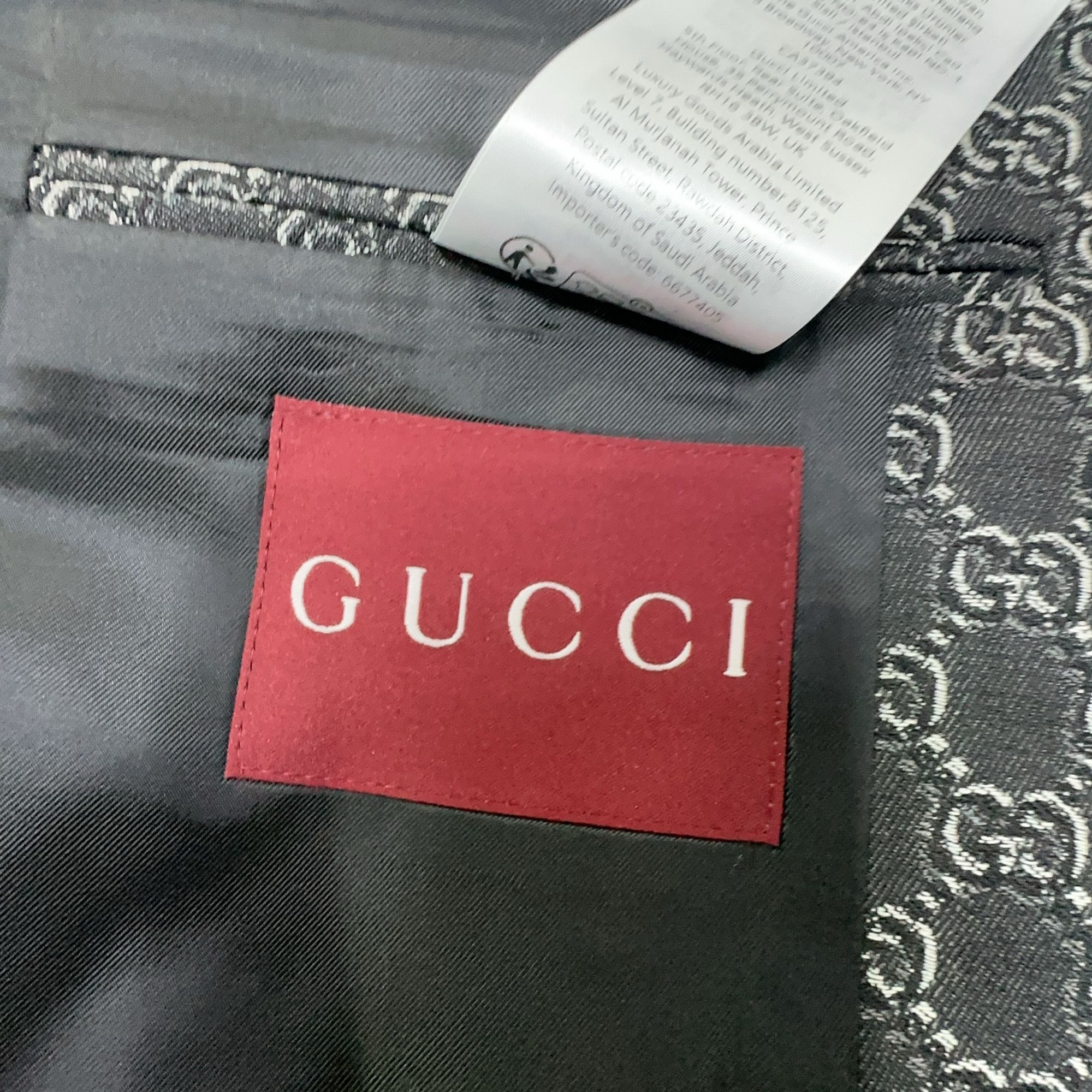 Gucci Gucci GG Monogram Wool Blazer Size 52 Size 42R - 7 Thumbnail