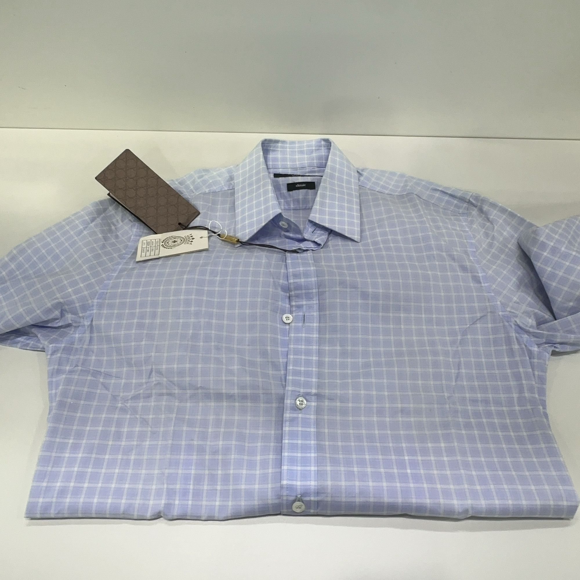 Gucci Gucci Check Classic Long Sleeve Shirt 38 Size US S / EU 44-46 / 1 - 9 Thumbnail