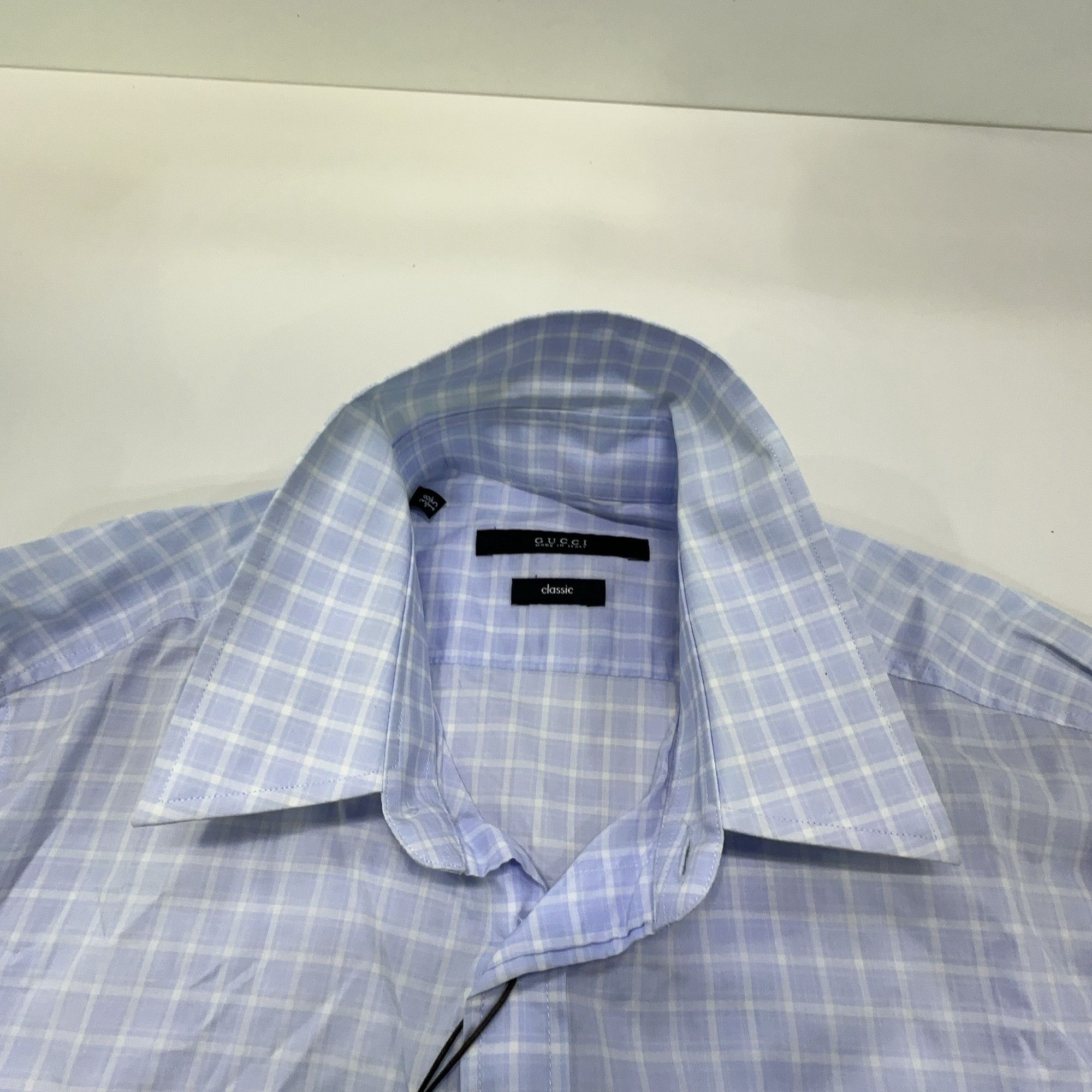 Gucci Gucci Check Classic Long Sleeve Shirt 38 Size US S / EU 44-46 / 1 - 7 Thumbnail