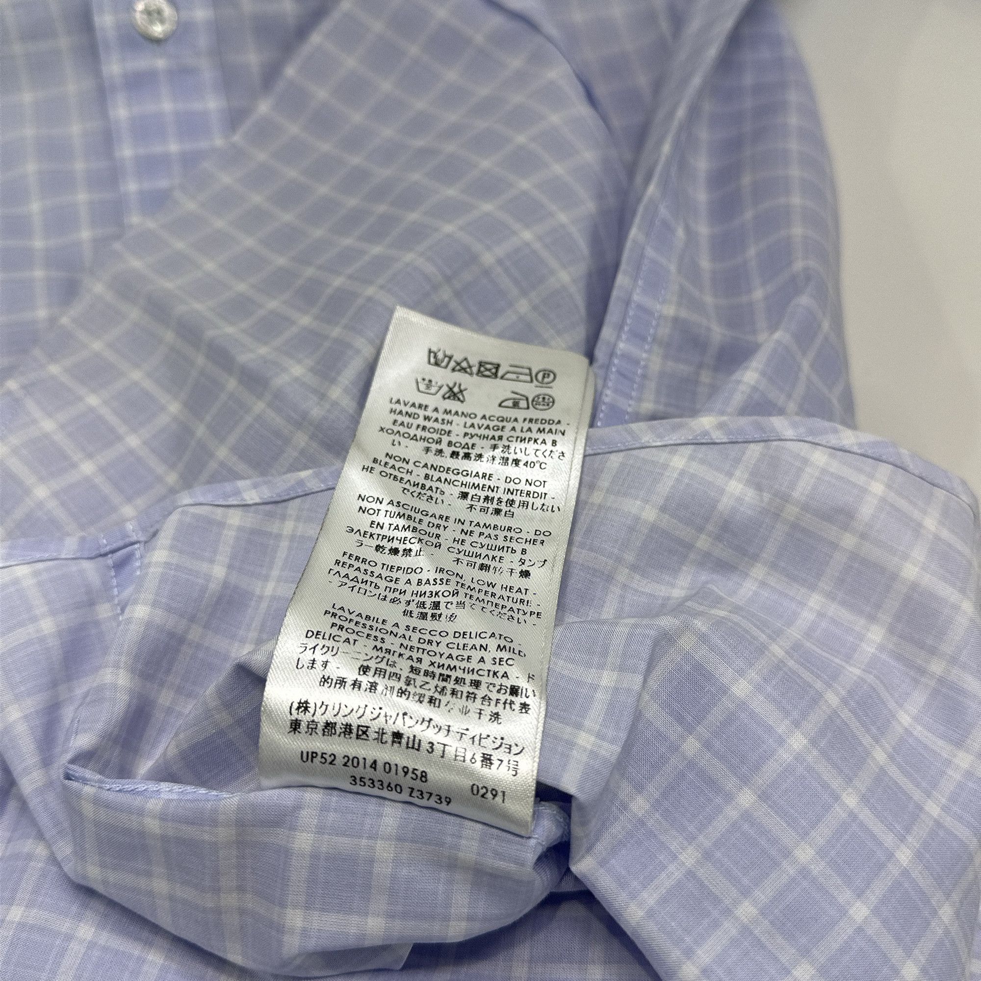 Gucci Gucci Check Classic Long Sleeve Shirt 38 Size US S / EU 44-46 / 1 - 6 Thumbnail