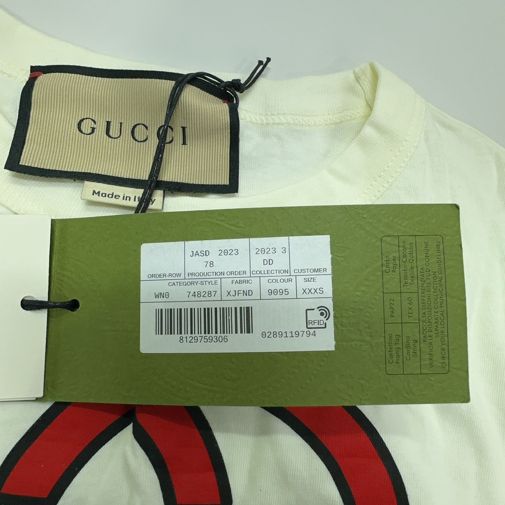Gucci Gucci 1921 Logo Graphic T-Shirt XXXS Size XXS / US 00 / IT 34 - 7 Thumbnail