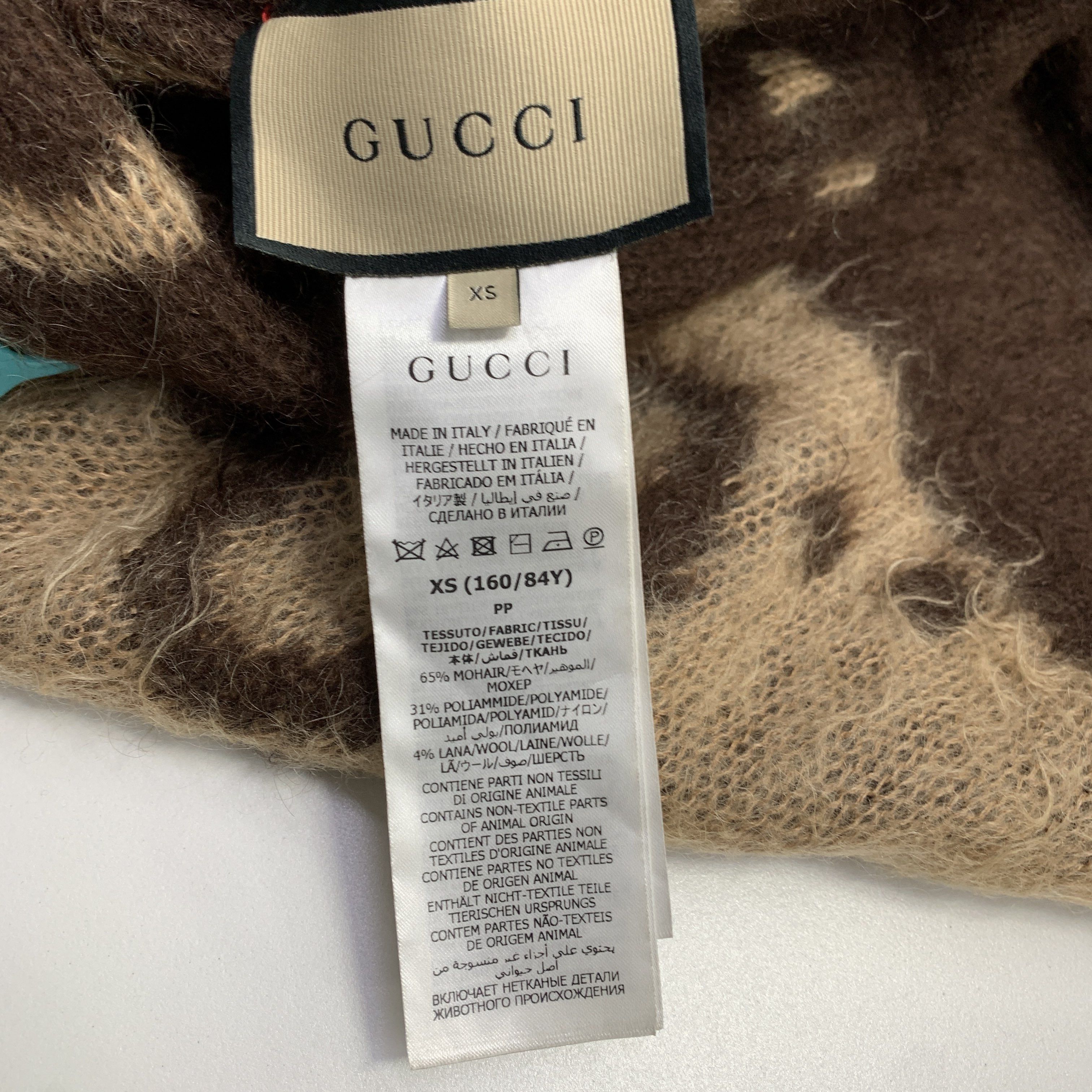 Gucci Gucci GG Logo Mohair Blend Cardigan XS Size XS / US 0-2 / IT 36-38 - 2 Thumbnail