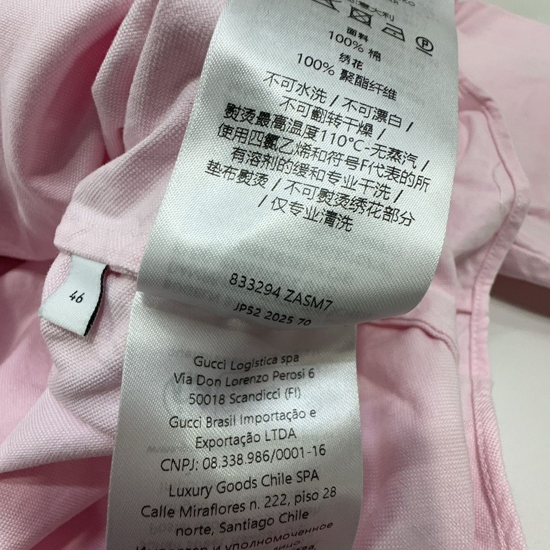 Gucci Gucci Embroidered Pocket Long Sleeve Shirt 46 Size US S / EU 44-46 / 1 - 3 Thumbnail