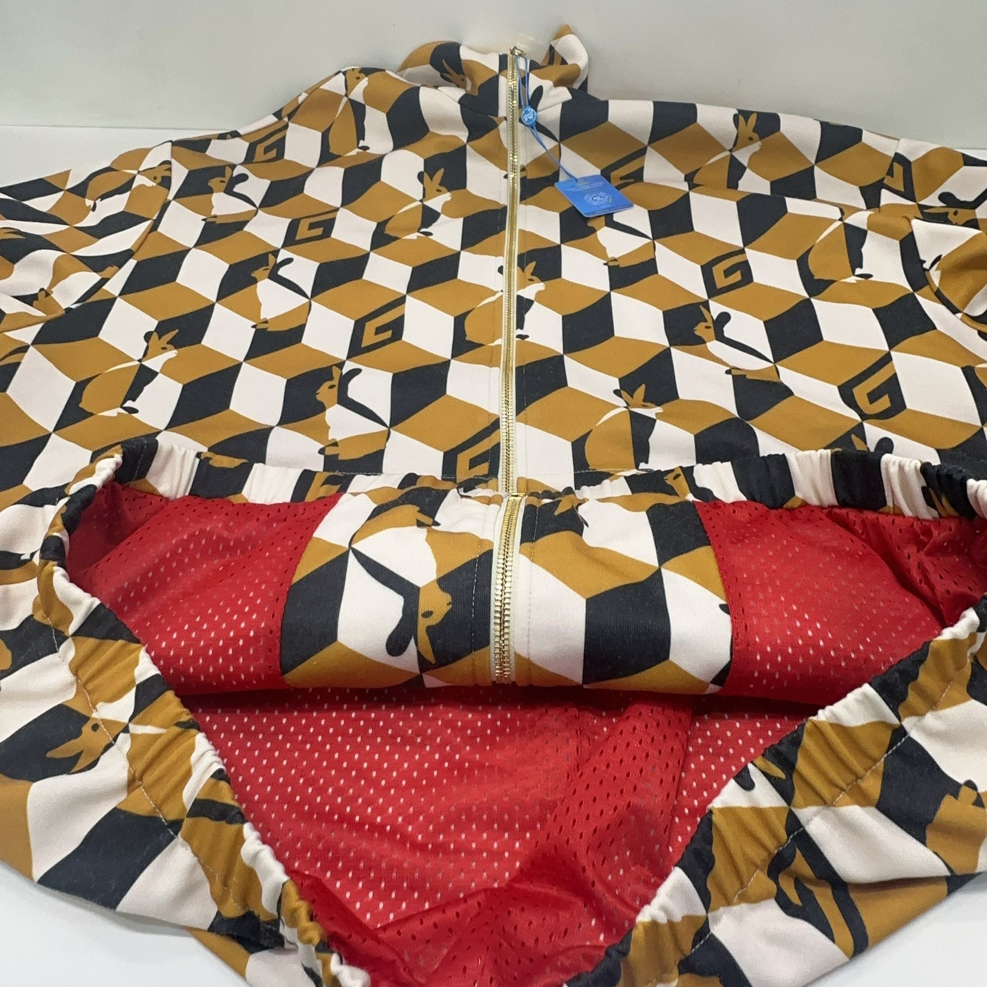 Gucci Gucci SS23 Rabbit Print Geometric Zip Jacket L Size US L / EU 52-54 / 3 - 8 Thumbnail