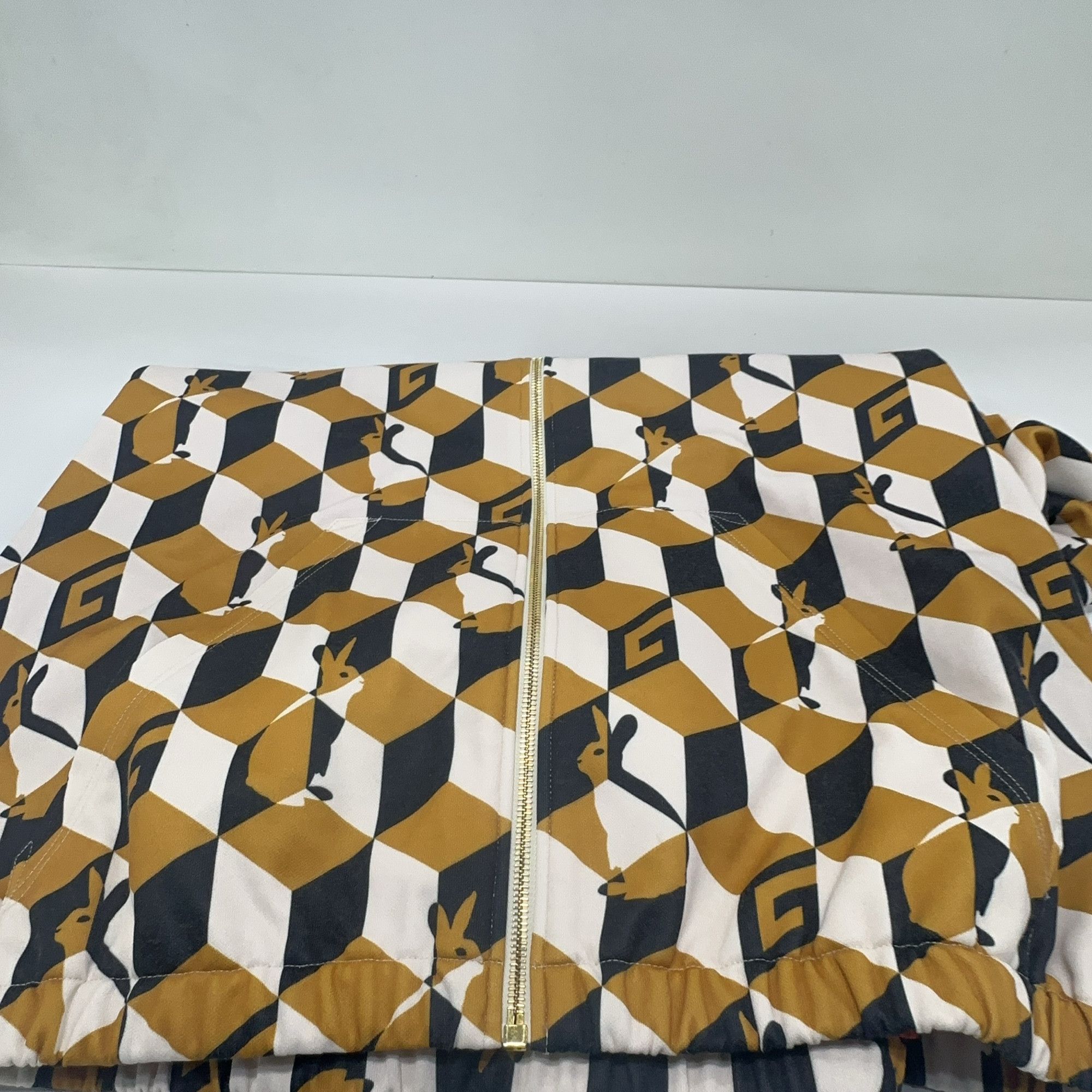 Gucci Gucci SS23 Rabbit Print Geometric Zip Jacket L Size US L / EU 52-54 / 3 - 10 Thumbnail
