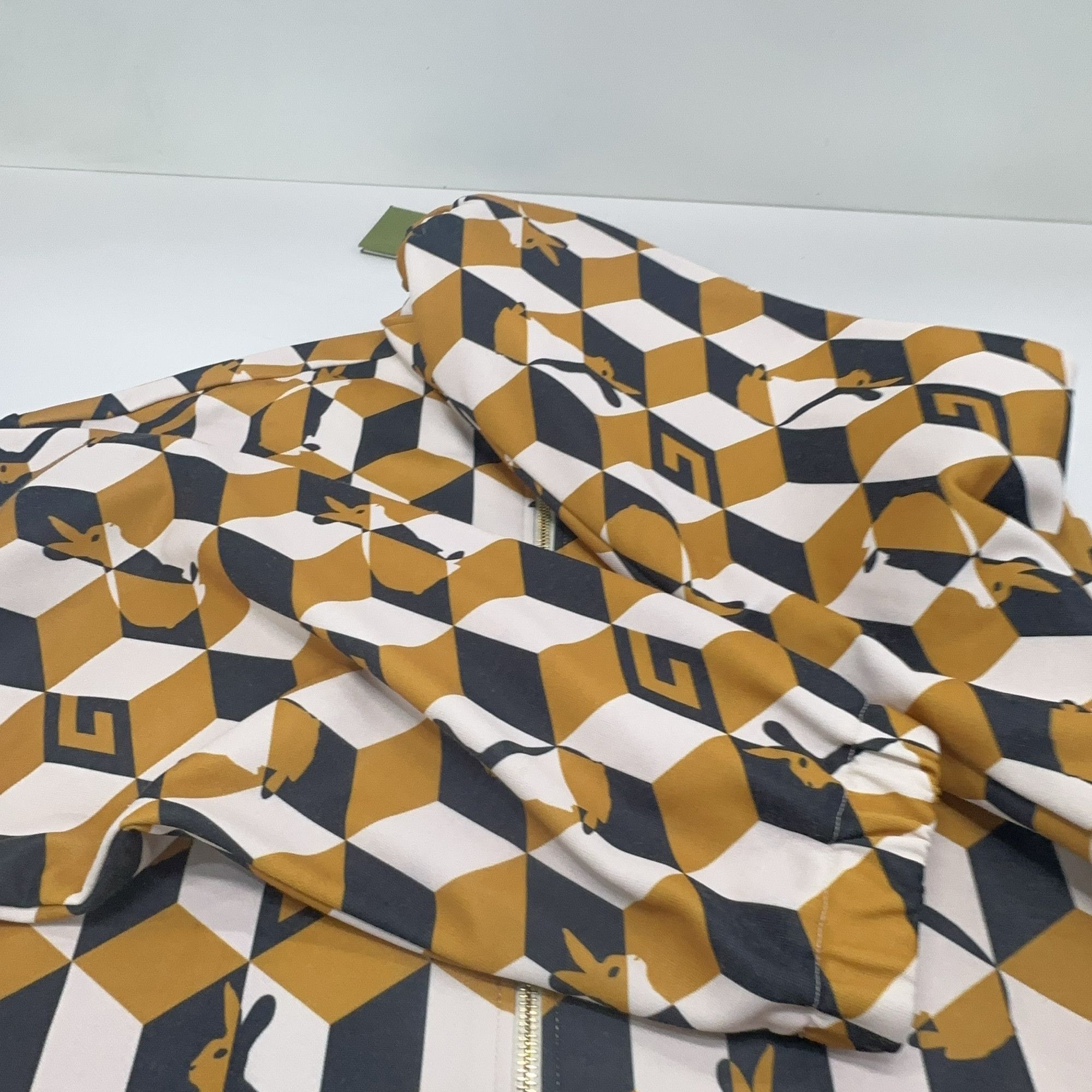 Gucci Gucci SS23 Rabbit Print Geometric Zip Jacket L Size US L / EU 52-54 / 3 - 12 Thumbnail