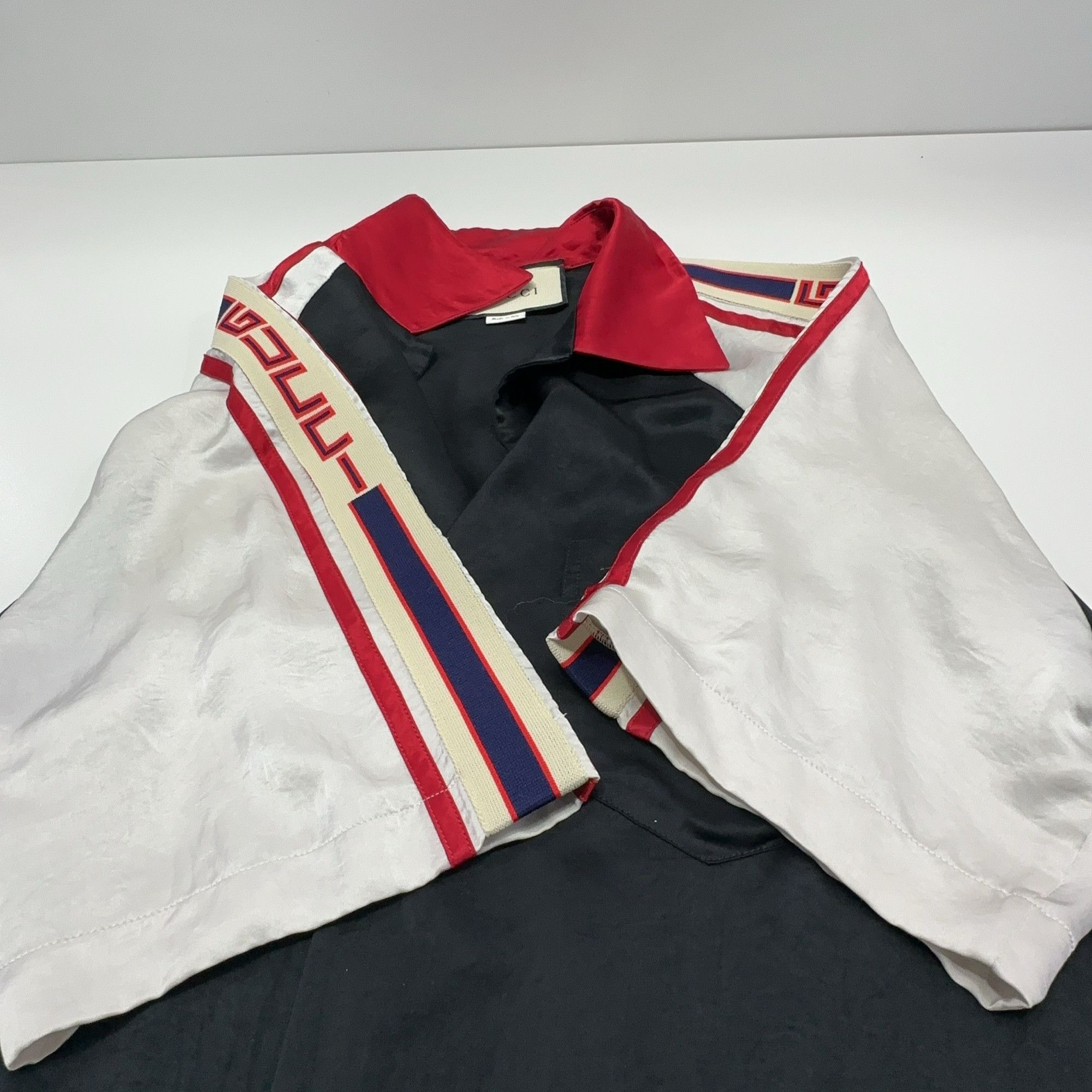 Gucci Gucci Striped Logo Colorblock Camp Shirt 48 Size US M / EU 48-50 / 2 - 9 Thumbnail