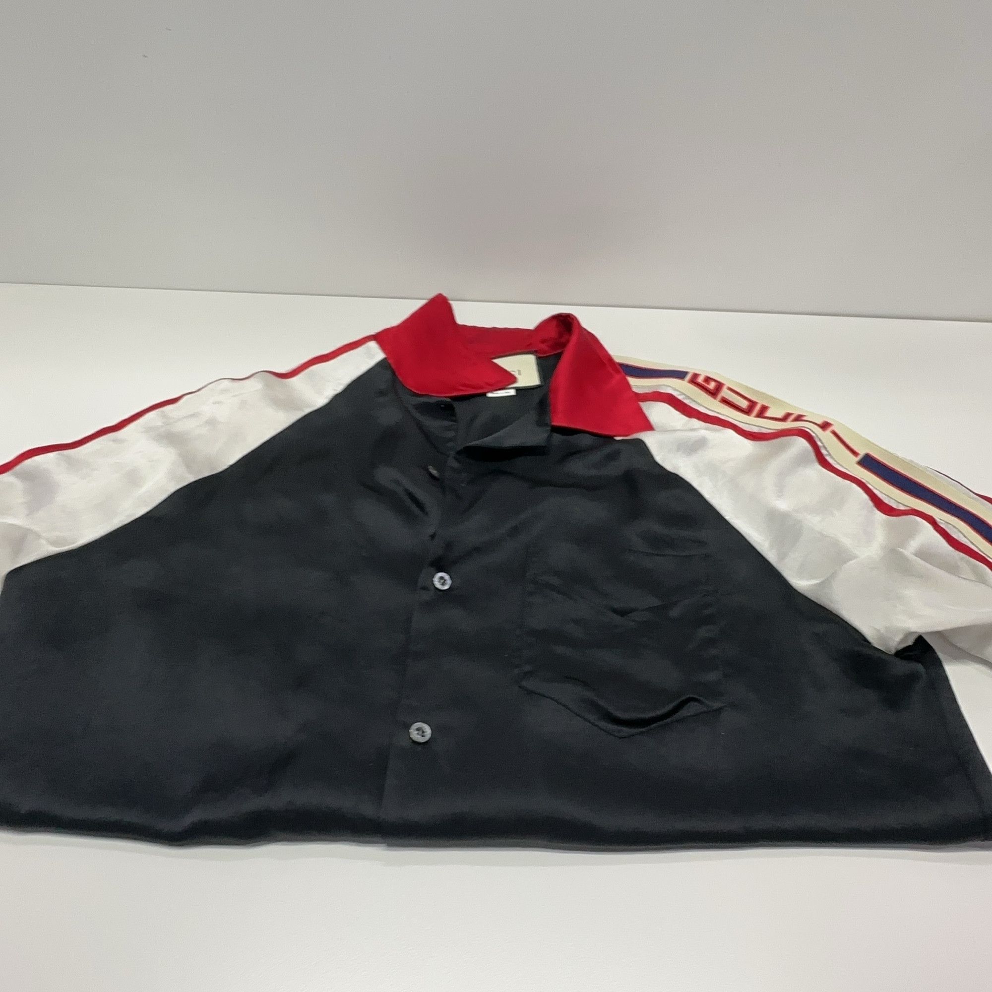 Gucci Gucci Striped Logo Colorblock Camp Shirt 48 Size US M / EU 48-50 / 2 - 7 Thumbnail