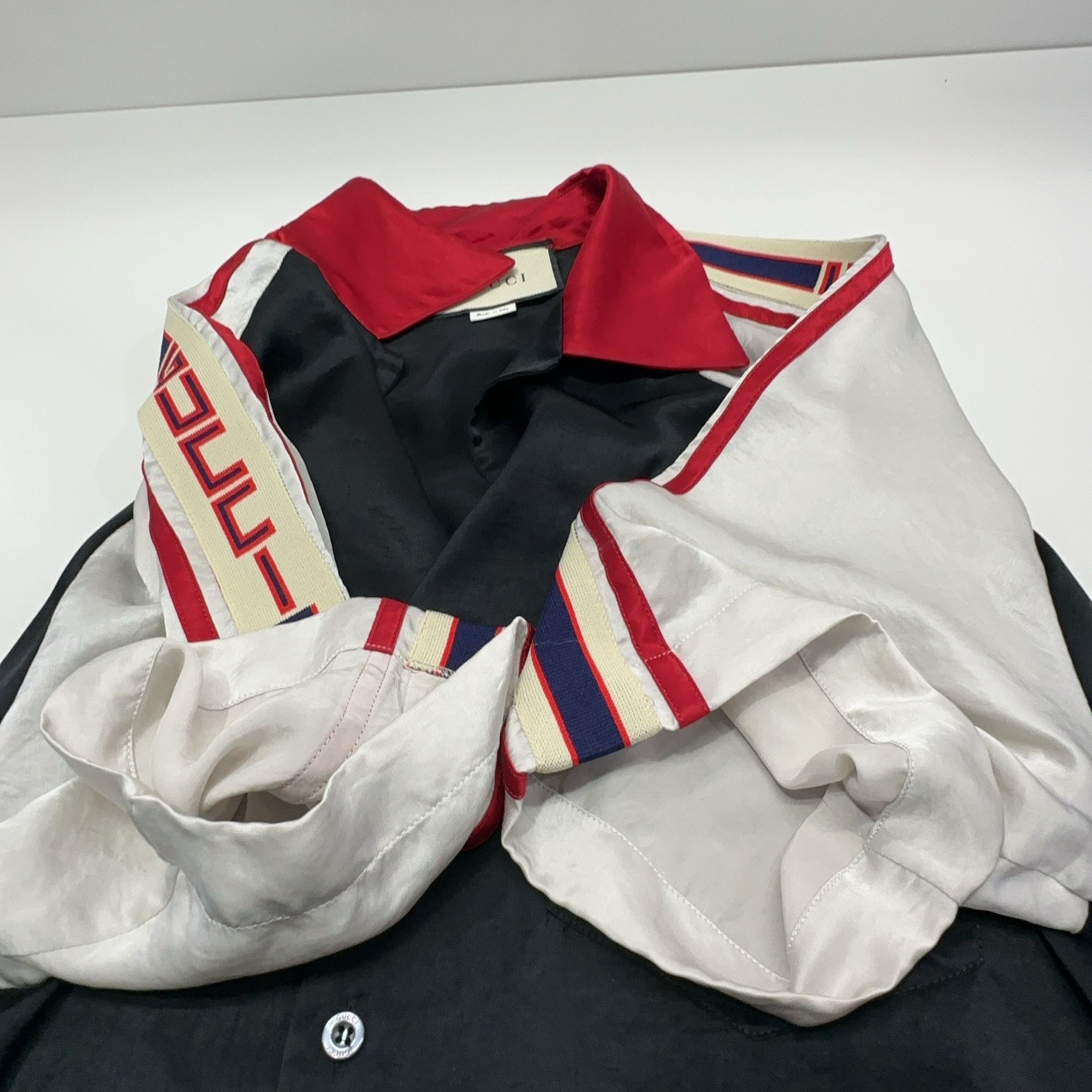 Gucci Gucci Striped Logo Colorblock Camp Shirt 48 Size US M / EU 48-50 / 2 - 10 Thumbnail