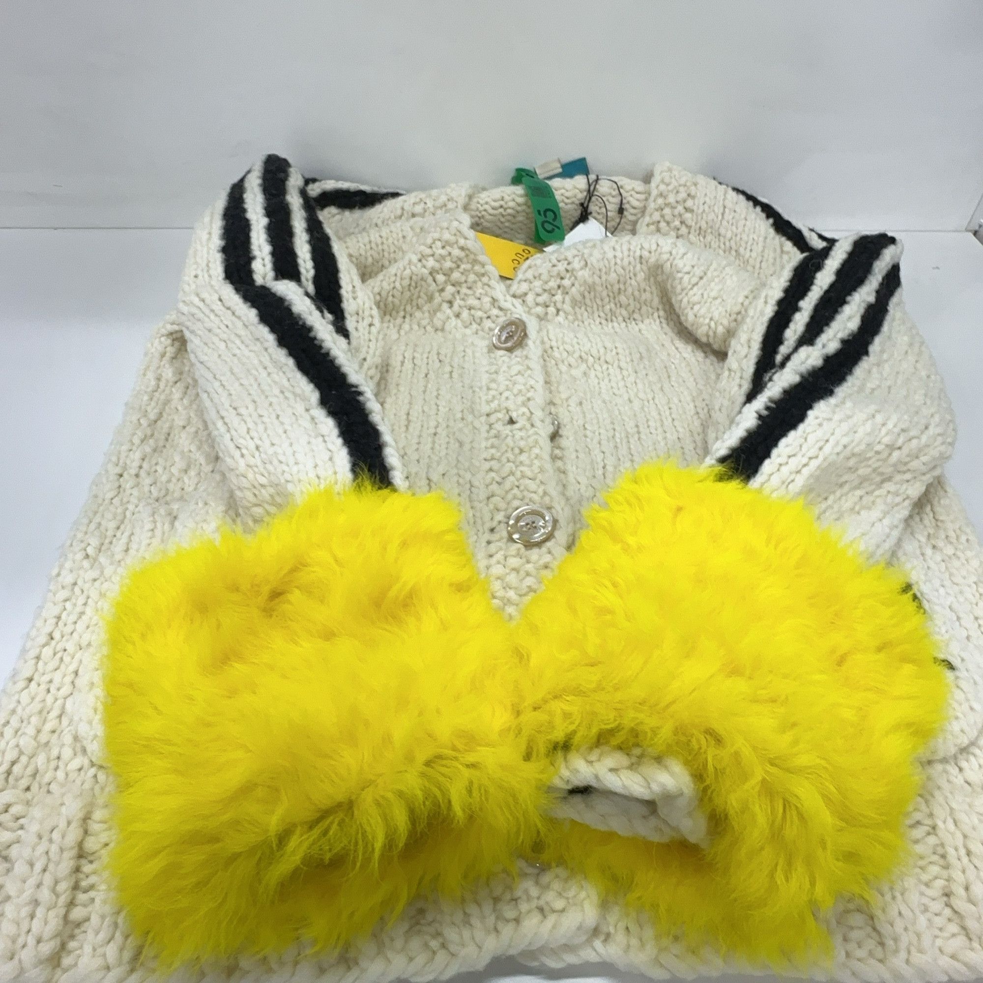 Adidas × Gucci Gucci x adidas Fur Trim Knit Cardigan S Size S / US 4 / IT 40 - 9 Thumbnail