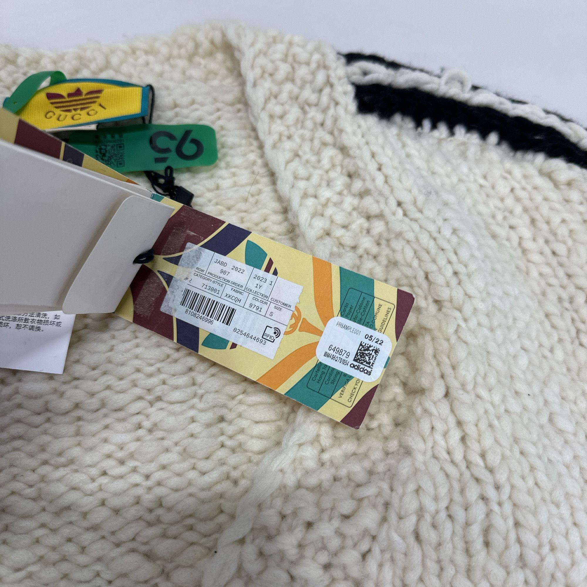 Adidas × Gucci Gucci x adidas Fur Trim Knit Cardigan S Size S / US 4 / IT 40 - 4 Thumbnail