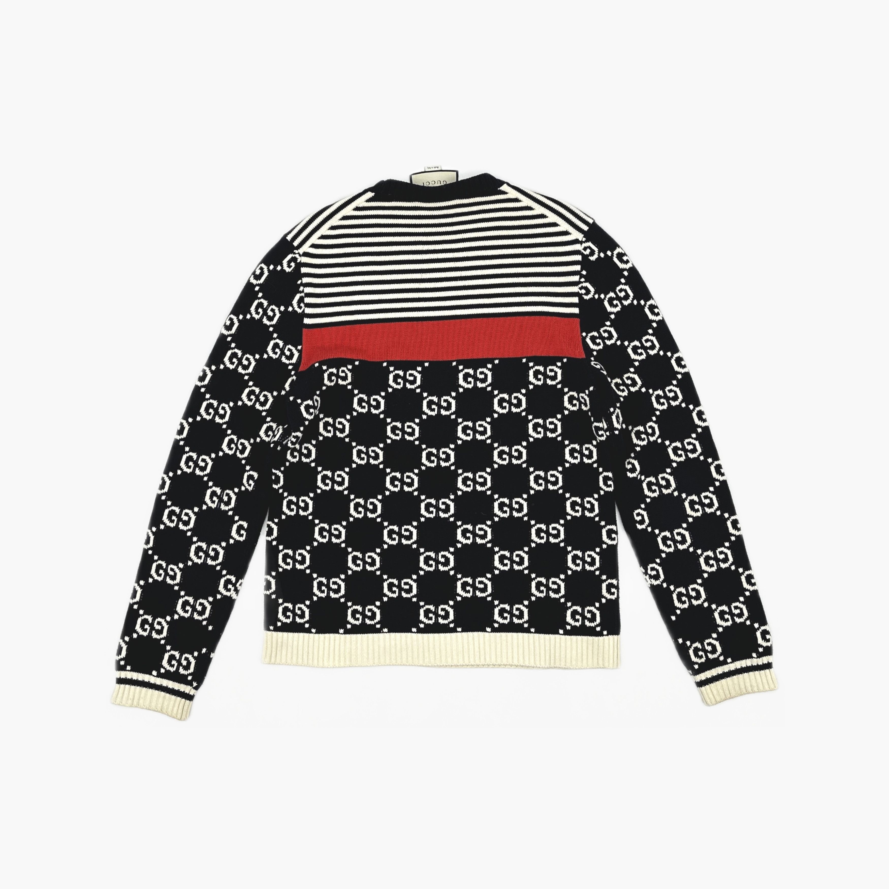 Gucci Gucci GG Logo Striped Knit Sweater Size S Size US S / EU 44-46 / 1 - 2 Thumbnail