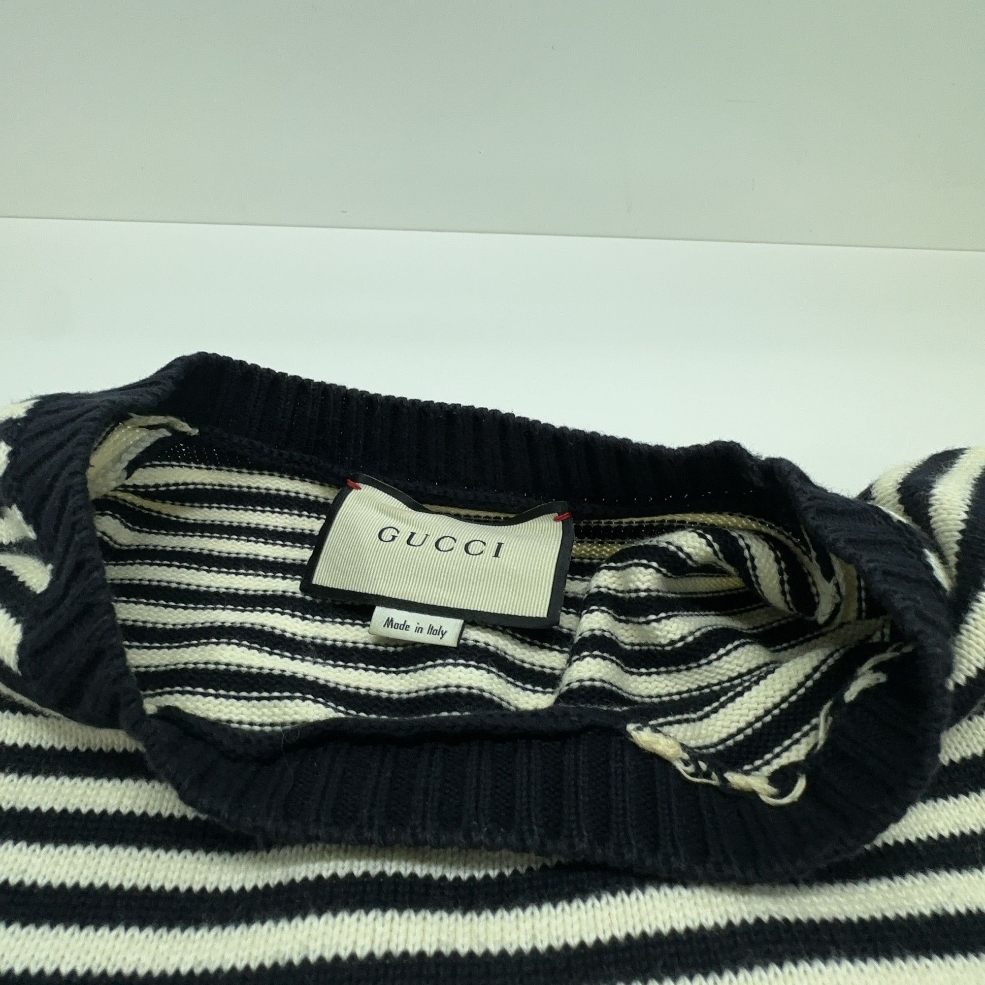 Gucci Gucci GG Logo Striped Knit Sweater Size S Size US S / EU 44-46 / 1 - 6 Thumbnail
