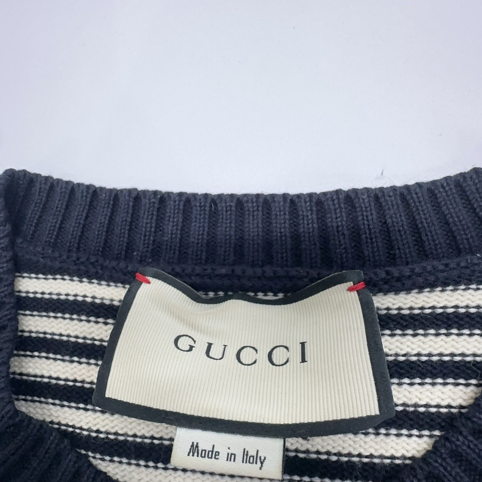 Gucci Gucci GG Logo Striped Knit Sweater Size S Size US S / EU 44-46 / 1 - 5 Thumbnail