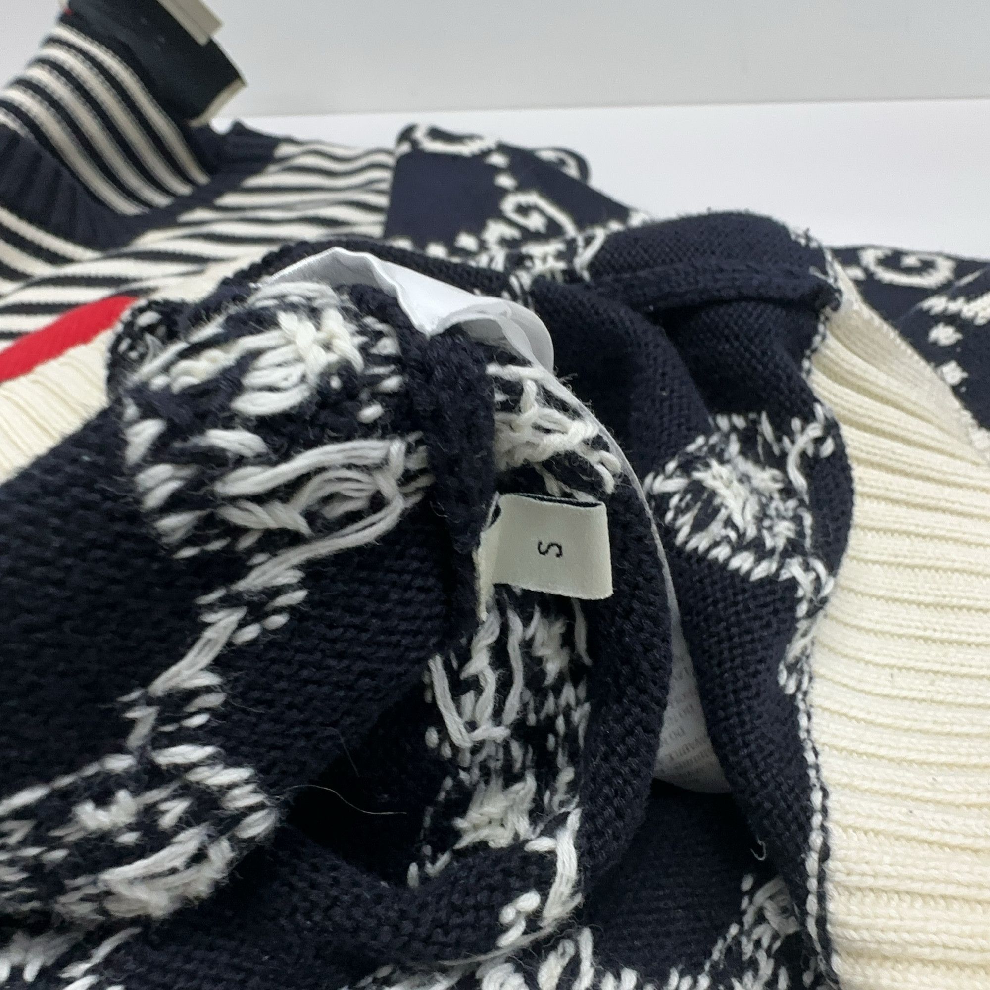 Gucci Gucci GG Logo Striped Knit Sweater Size S Size US S / EU 44-46 / 1 - 4 Thumbnail