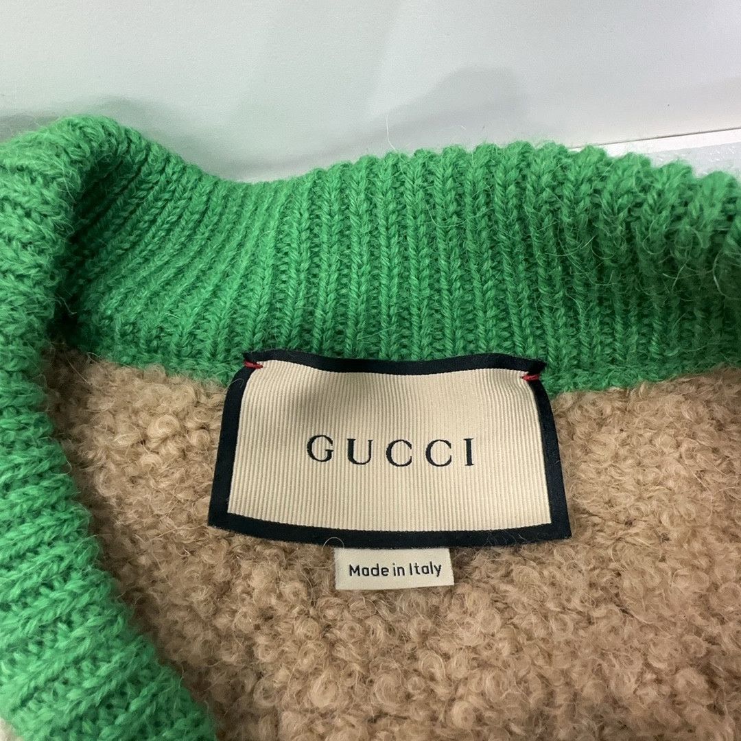 Gucci Gucci Jacquard Wool Alpaca Cardigan Size M Size M / US 6-8 / IT 42-44 - 3 Thumbnail