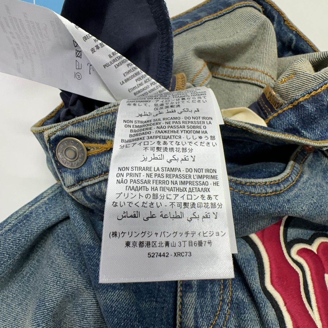 Gucci Gucci LA Patch Denim Jeans 23 Size 23" - 3 Thumbnail