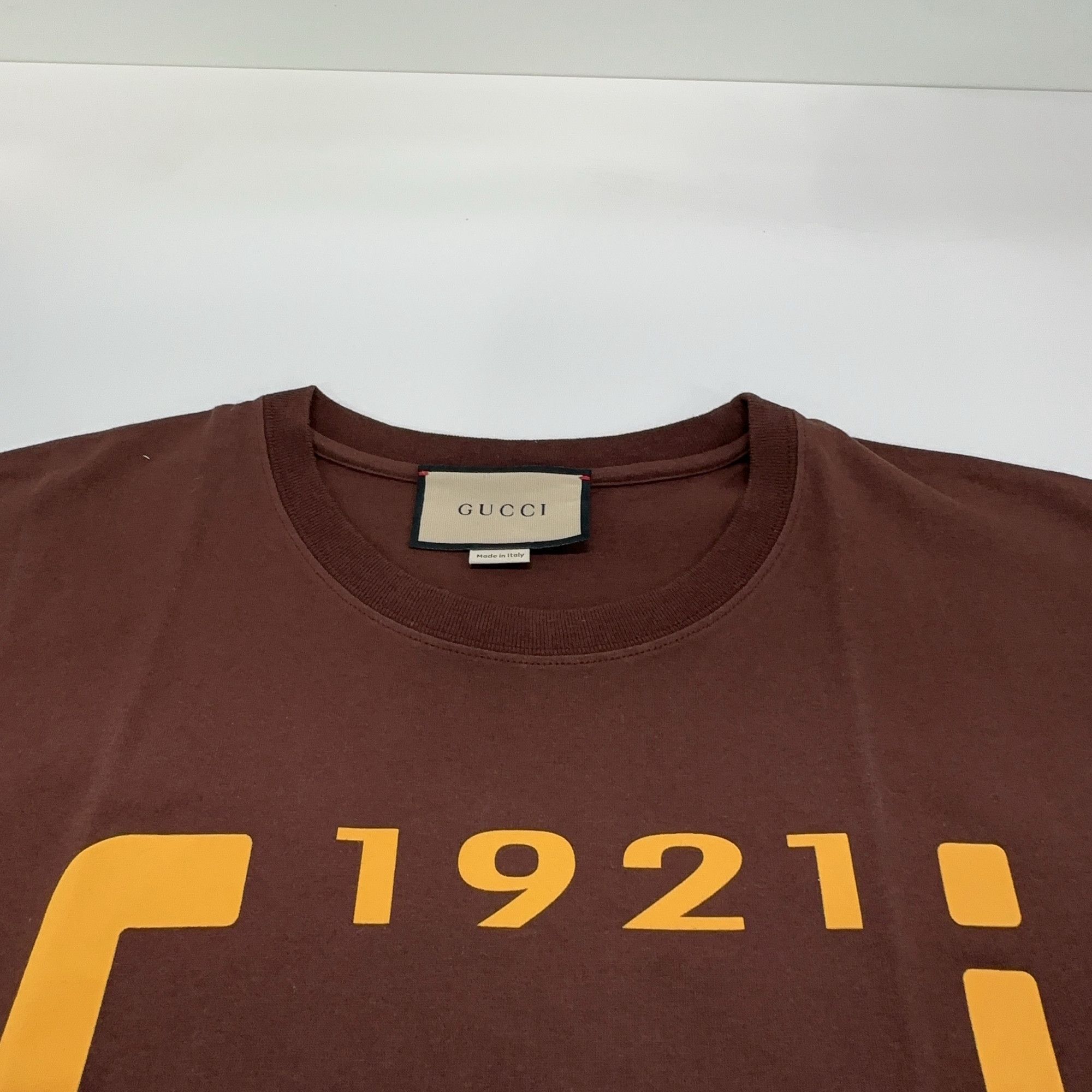 Gucci Gucci 1921 Logo Print T-Shirt Size L Size US L / EU 52-54 / 3 - 7 Thumbnail