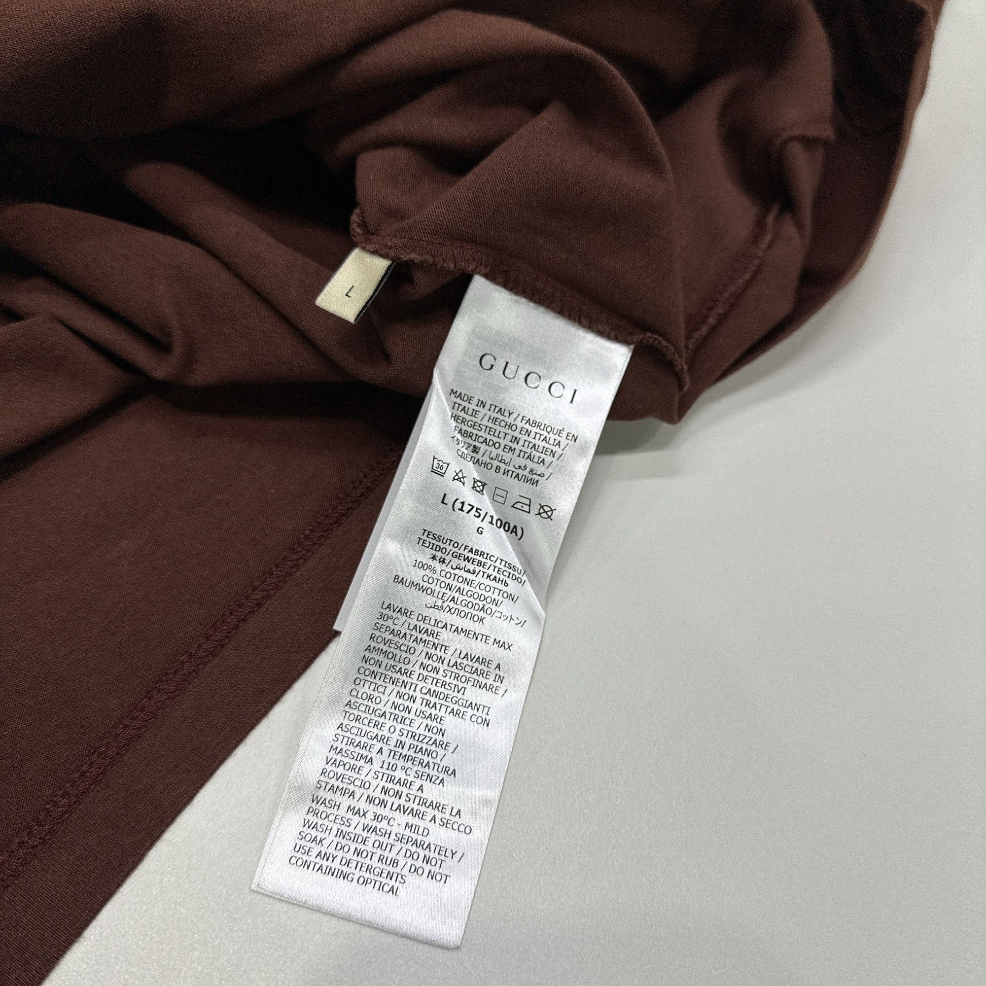 Gucci Gucci 1921 Logo Print T-Shirt Size L Size US L / EU 52-54 / 3 - 4 Thumbnail