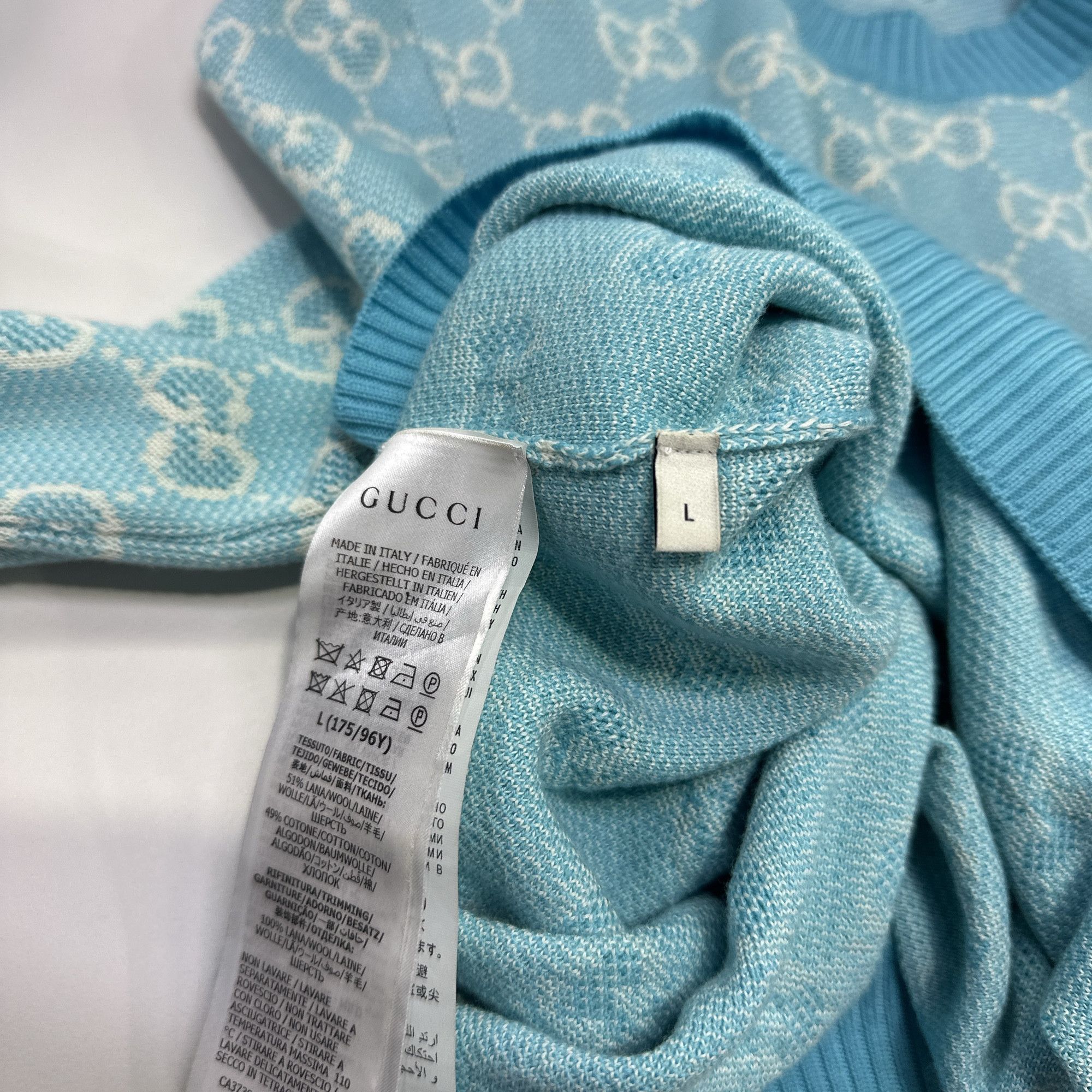 Gucci Gucci GG Monogram Knit Sweater Size L Size L / US 10 / IT 46 - 4 Thumbnail