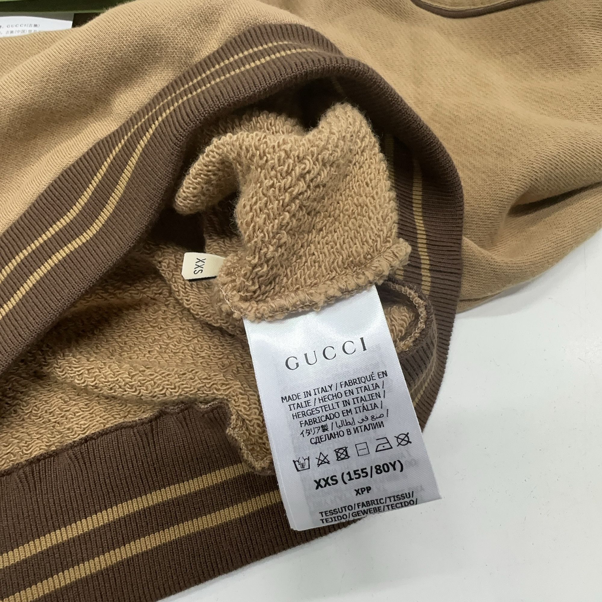 Gucci Gucci Striped Trim Interlocking G Sweatshirt XXS Size XXS / US 00 / IT 34 - 4 Thumbnail